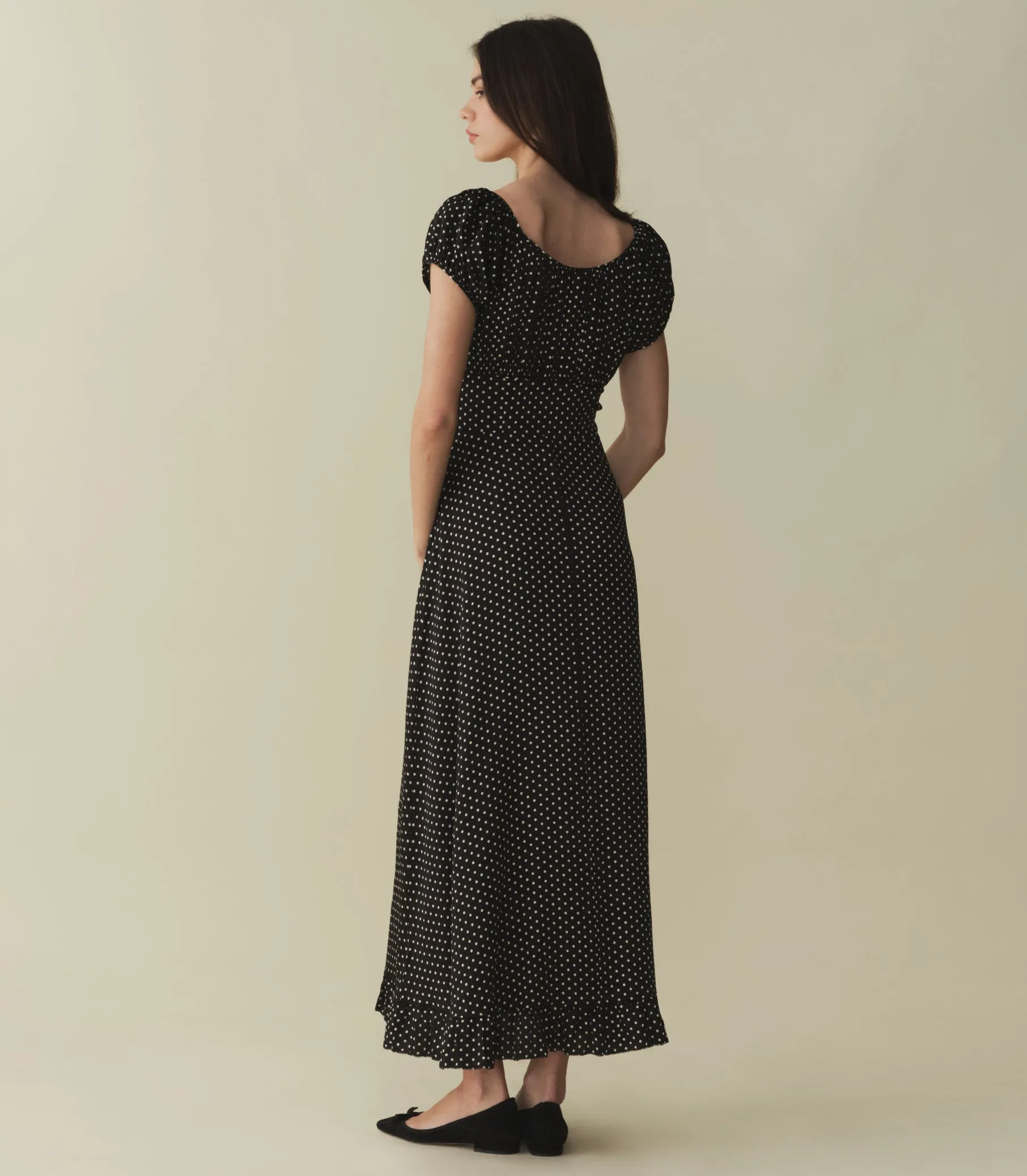 RAMONA DRESS -- NOIR DOT sold by Doen product image thumbnail 3