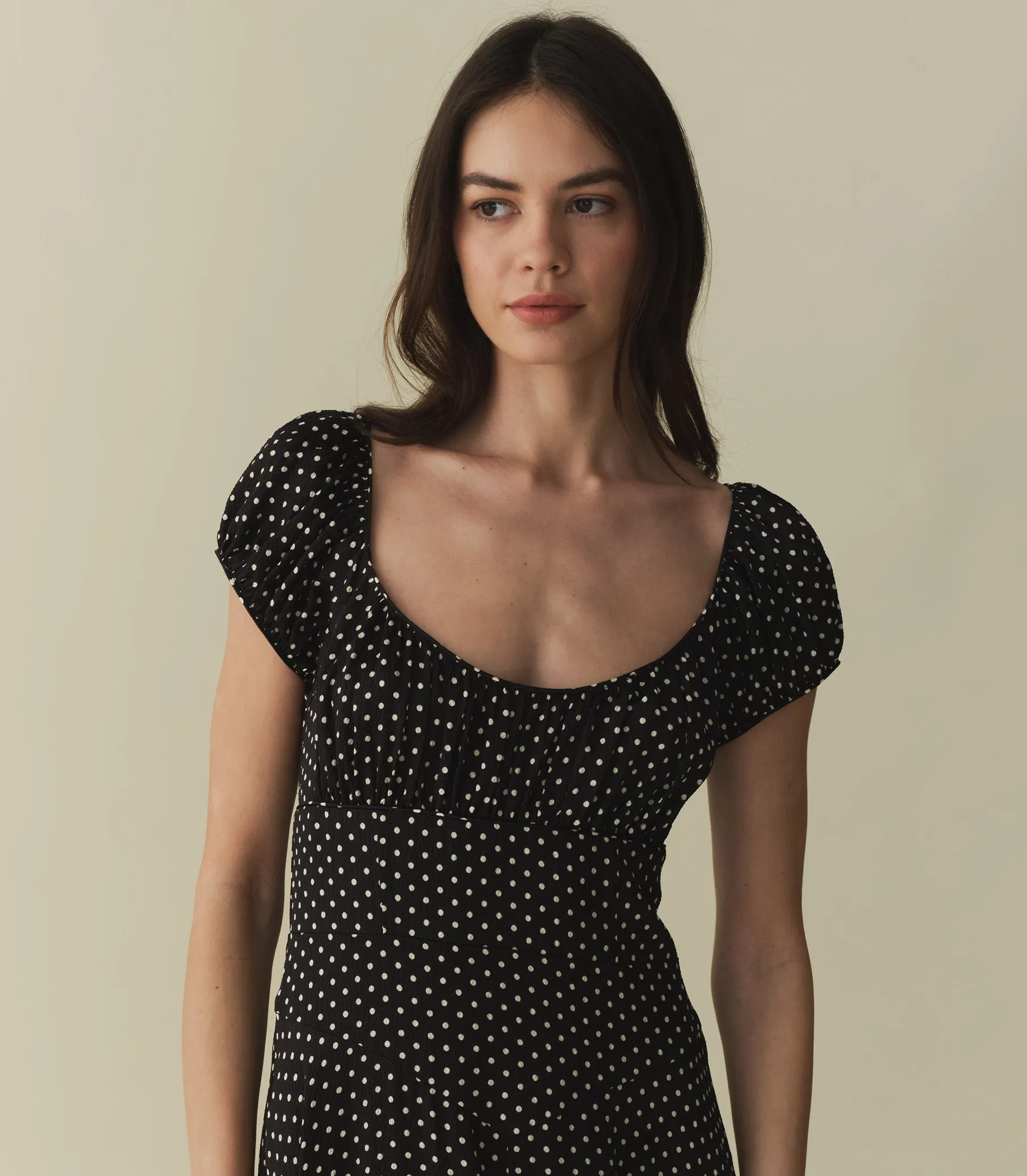 RAMONA DRESS -- NOIR DOT sold by Doen product image thumbnail 2