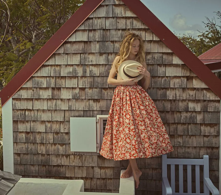 HMD -- AMALFI SKIRT -- JARDIN MARJORELLE sold by Doen