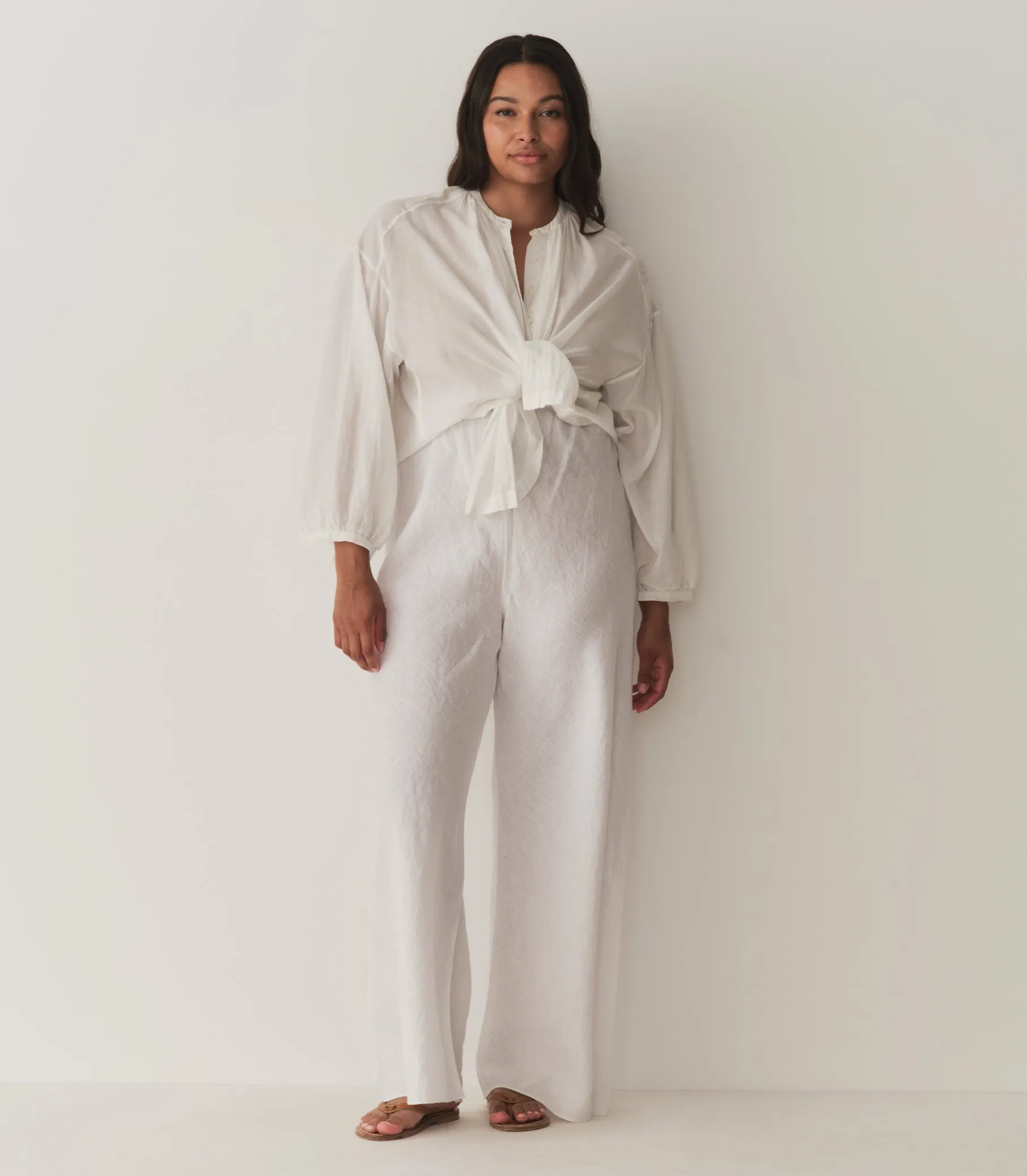 LAVON LINEN PANT -- SALT sold by Doen product image thumbnail 4