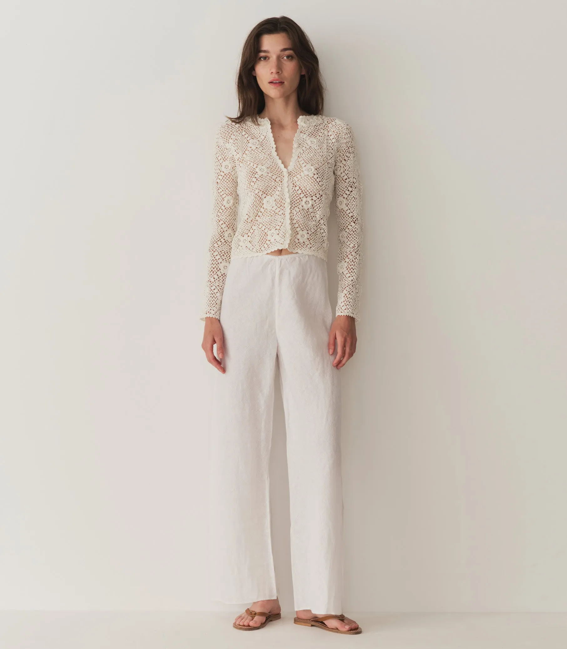LAVON LINEN PANT -- SALT sold by Doen product image thumbnail 5