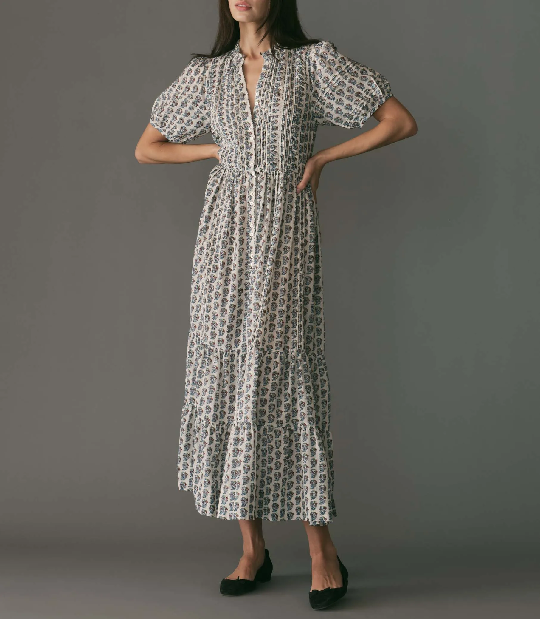 HALEIGH DRESS -- SEA SALT PAISLEY sold by Doen product image thumbnail 3