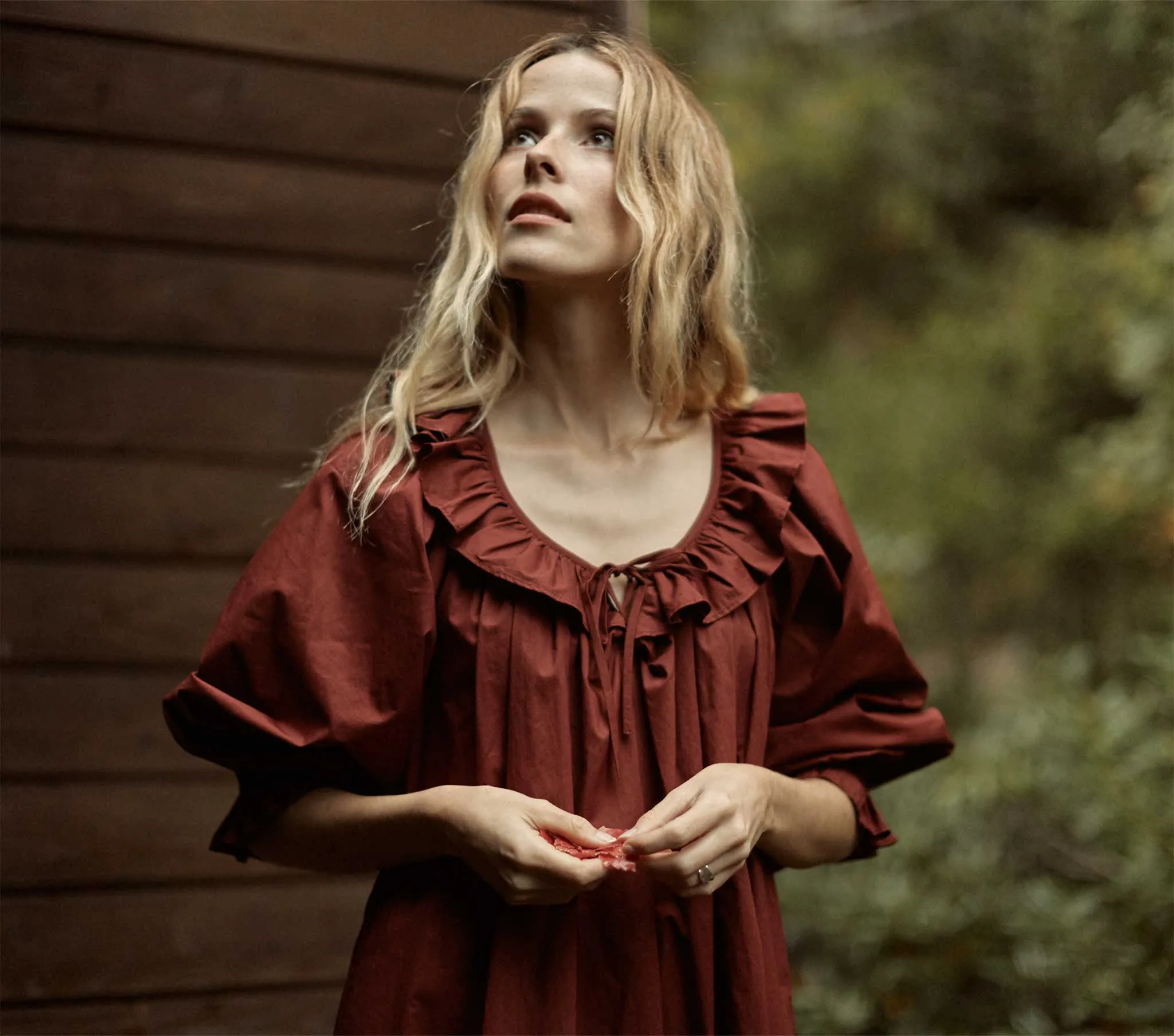 HMD -- JILLIAN DRESS -- MAHOGANY sold by Doen product image thumbnail 3