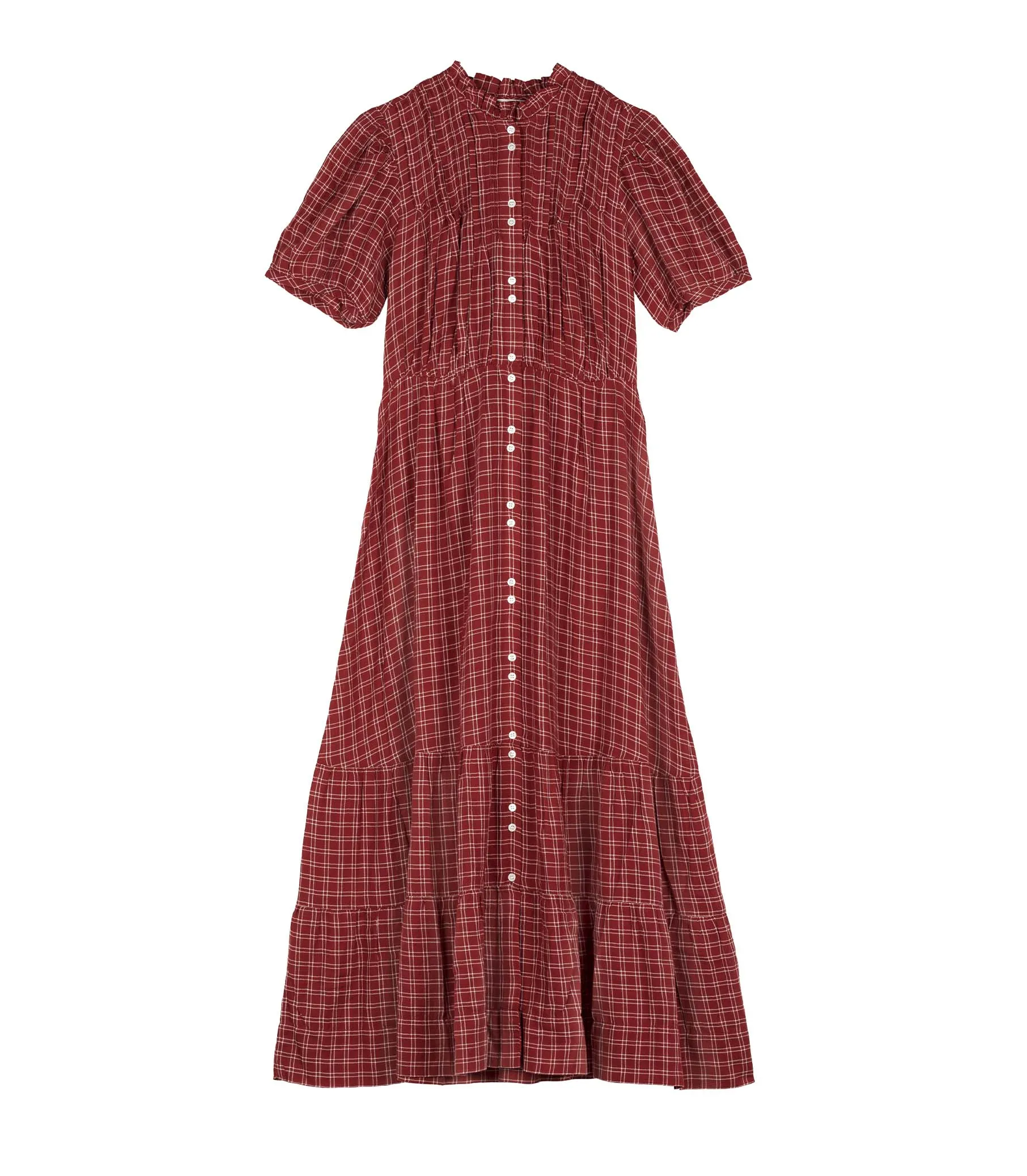 REVI DRESS -- ROUGE COTTAGE PLAID sold by Doen product image thumbnail 5