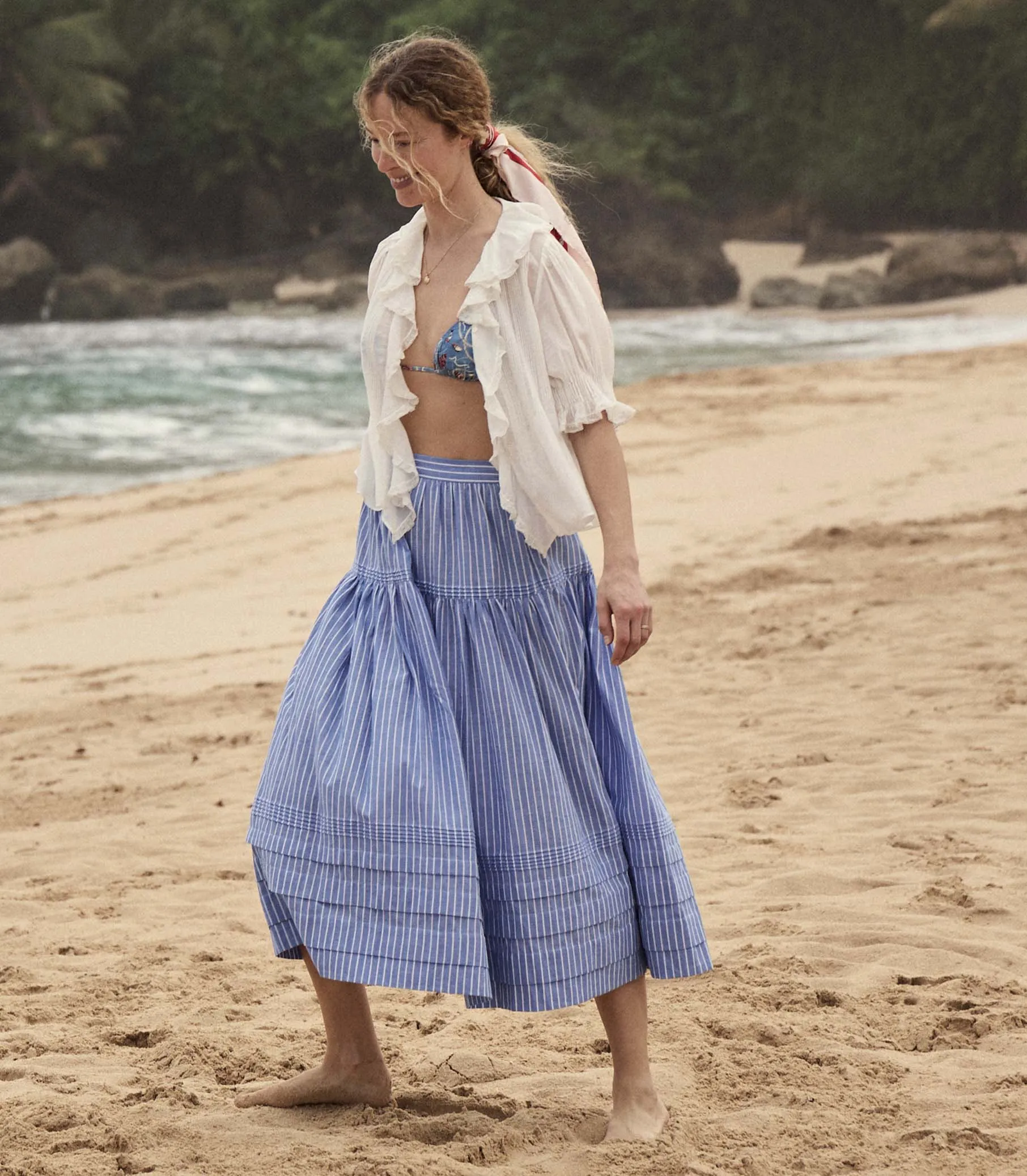 SEBASTIANE SKIRT -- DEAUVILLE STRIPE sold by Doen product image thumbnail 4