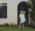 HMD -- NETTIE NIGHTGOWN -- SALT sold by Doen
