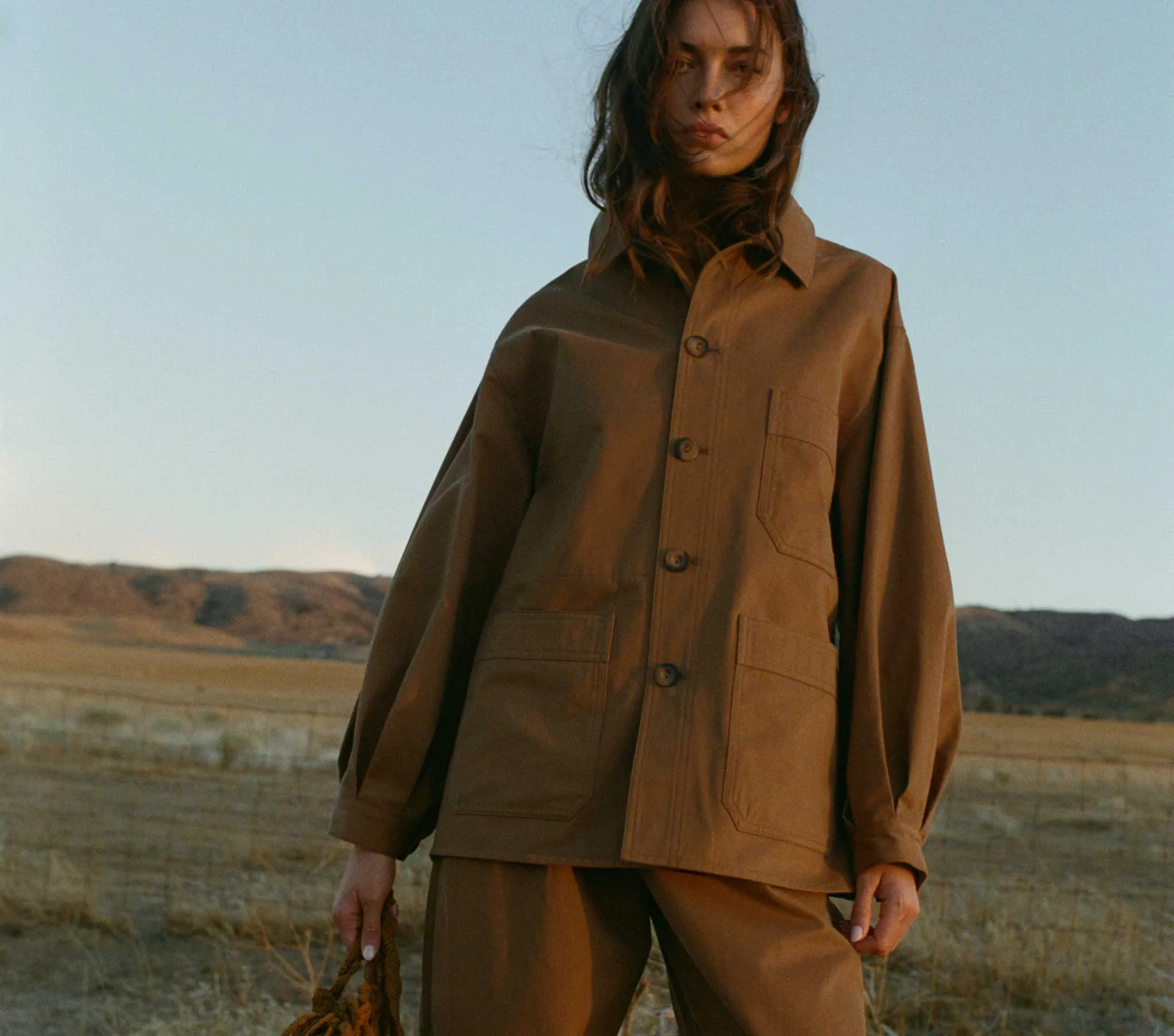 HMD -- CARMEL JACKET -- BARK sold by Doen product image thumbnail 5