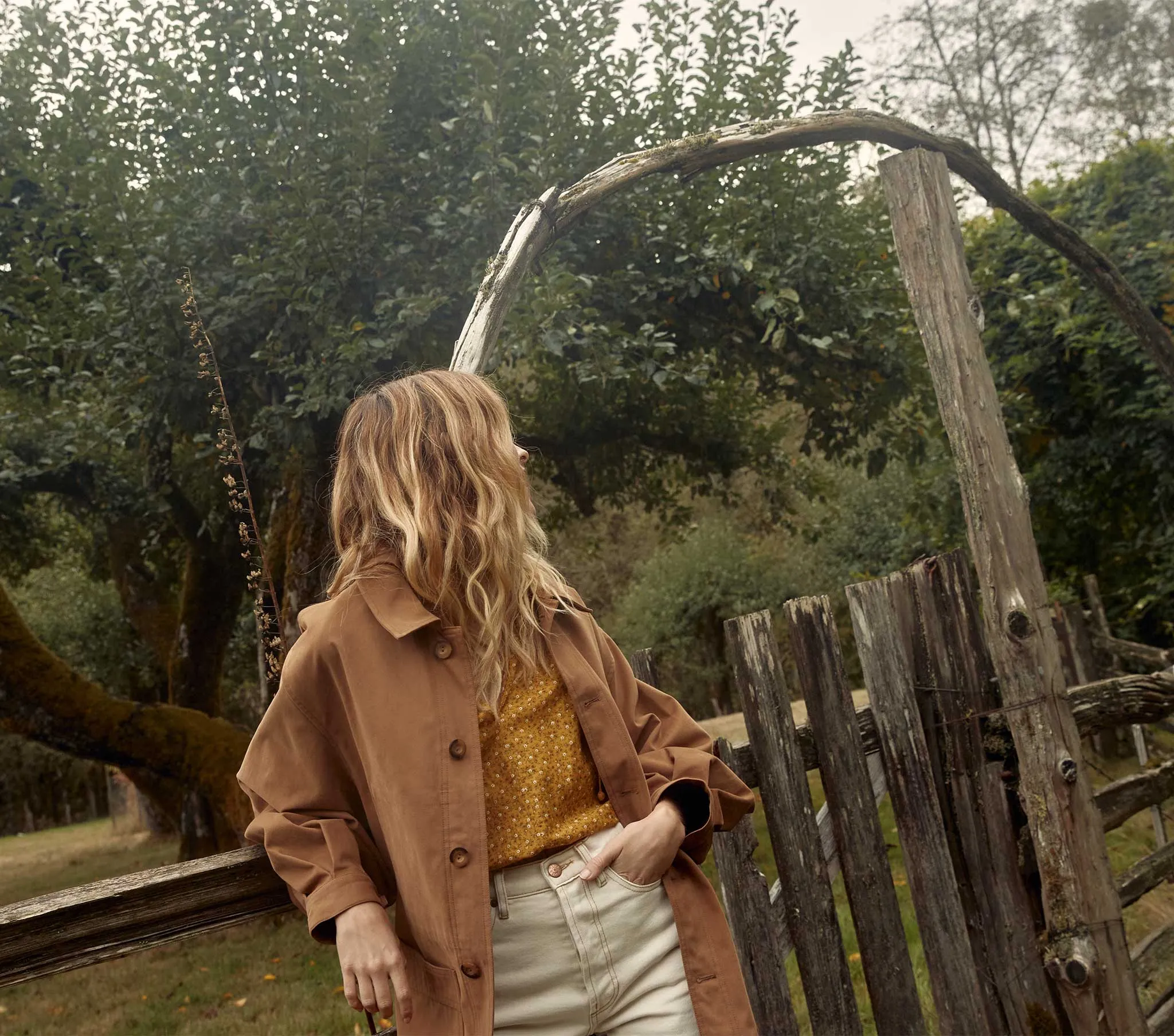 HMD -- CARMEL JACKET -- BARK sold by Doen product image thumbnail 3