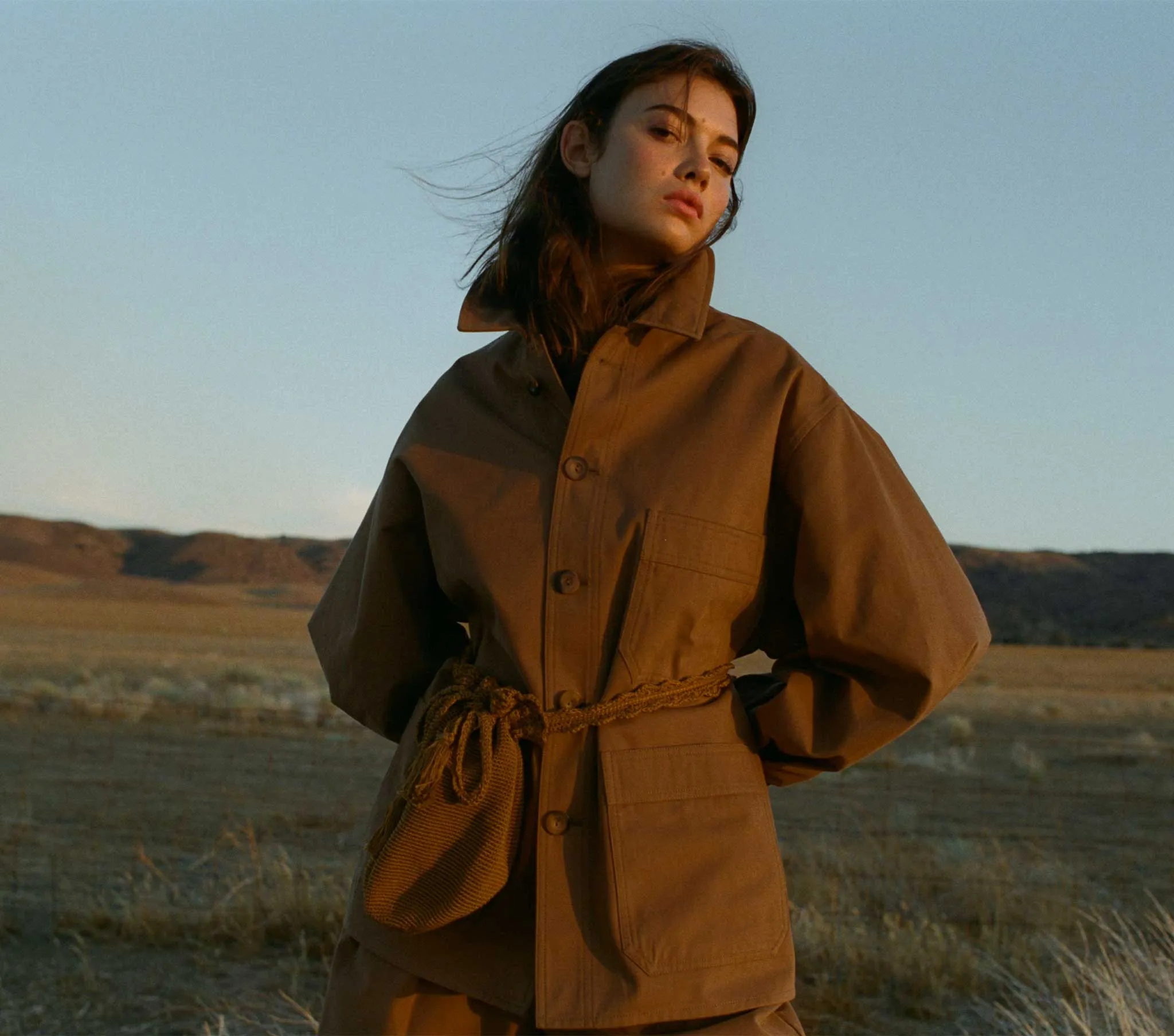 HMD -- CARMEL JACKET -- BARK sold by Doen product image thumbnail 4