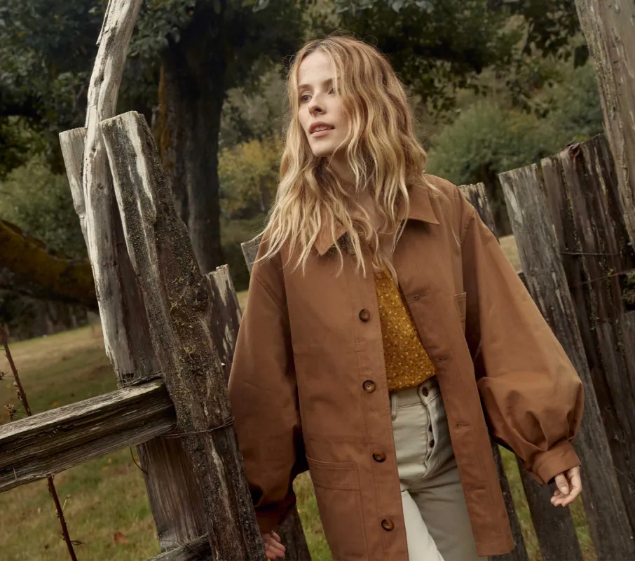 HMD -- CARMEL JACKET -- BARK sold by Doen