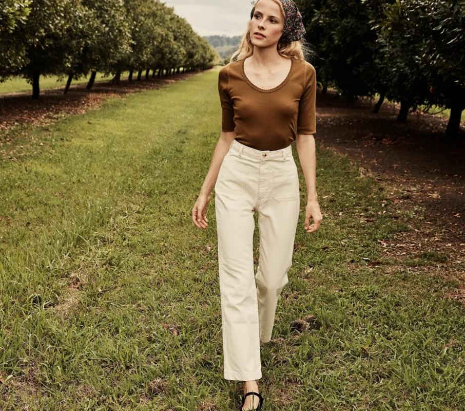 HMD -- MARITIME JEAN -- OATMILK sold by Doen