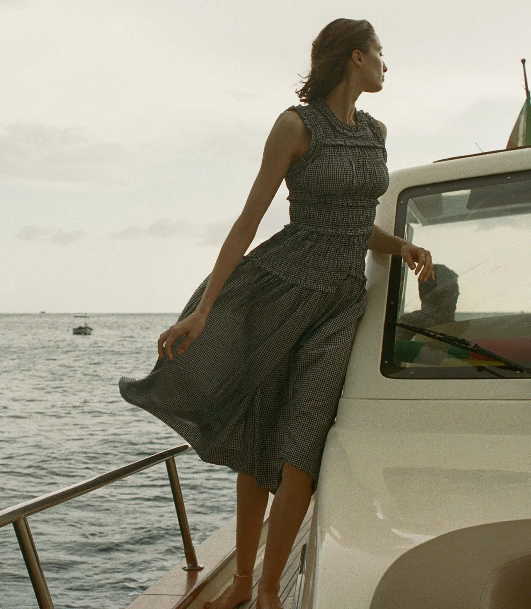 MALLORY DRESS -- LA MADDALENA GINGHAM sold by Doen product image thumbnail 2