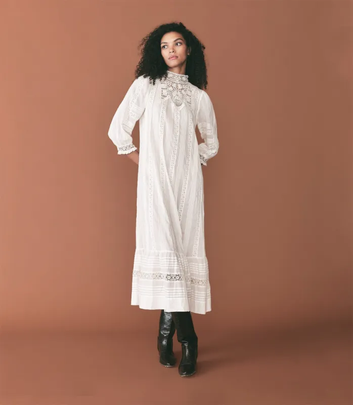 ERNESTINA DRESS -- SALT sold by Doen