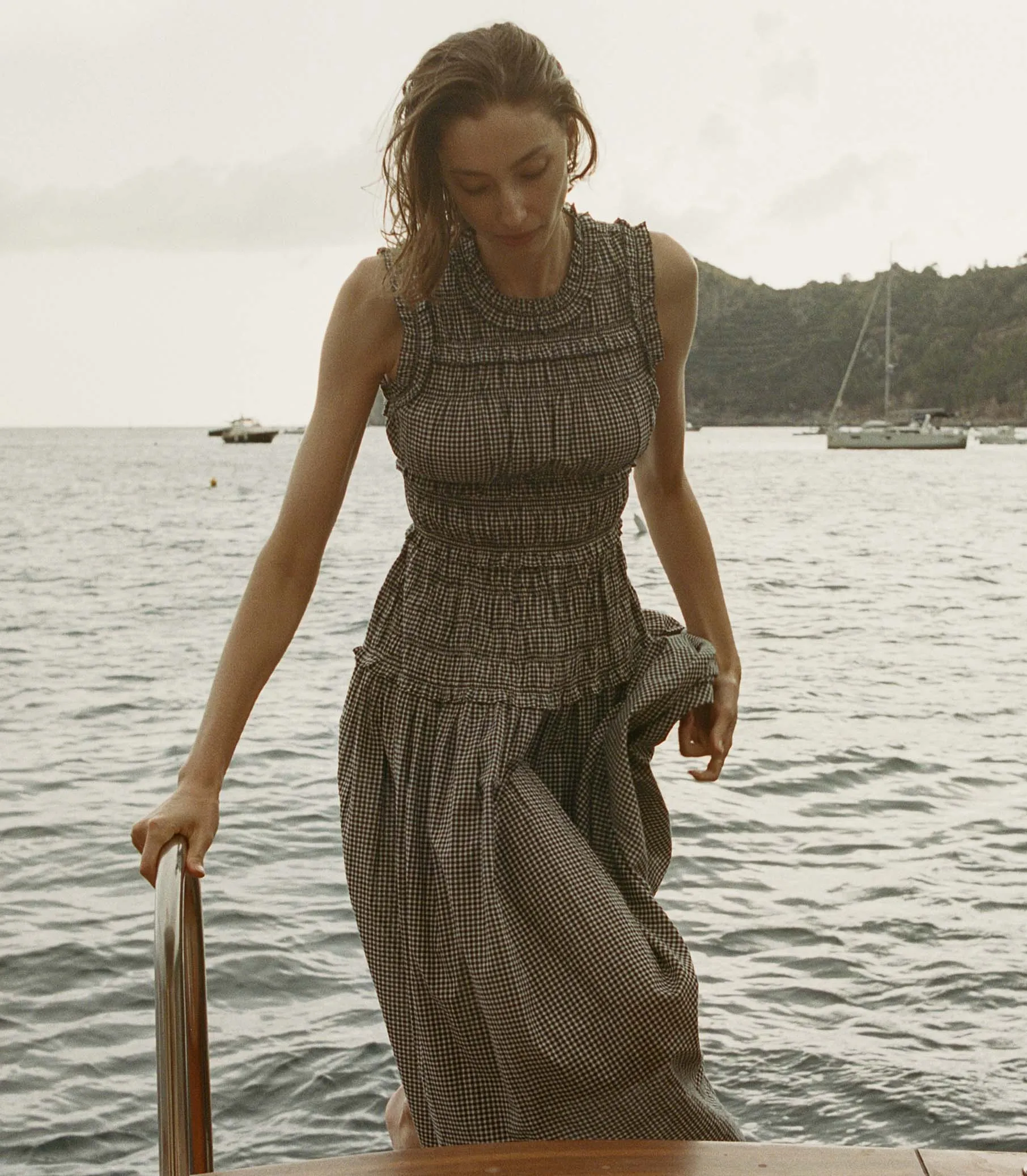 MALLORY DRESS -- LA MADDALENA GINGHAM sold by Doen