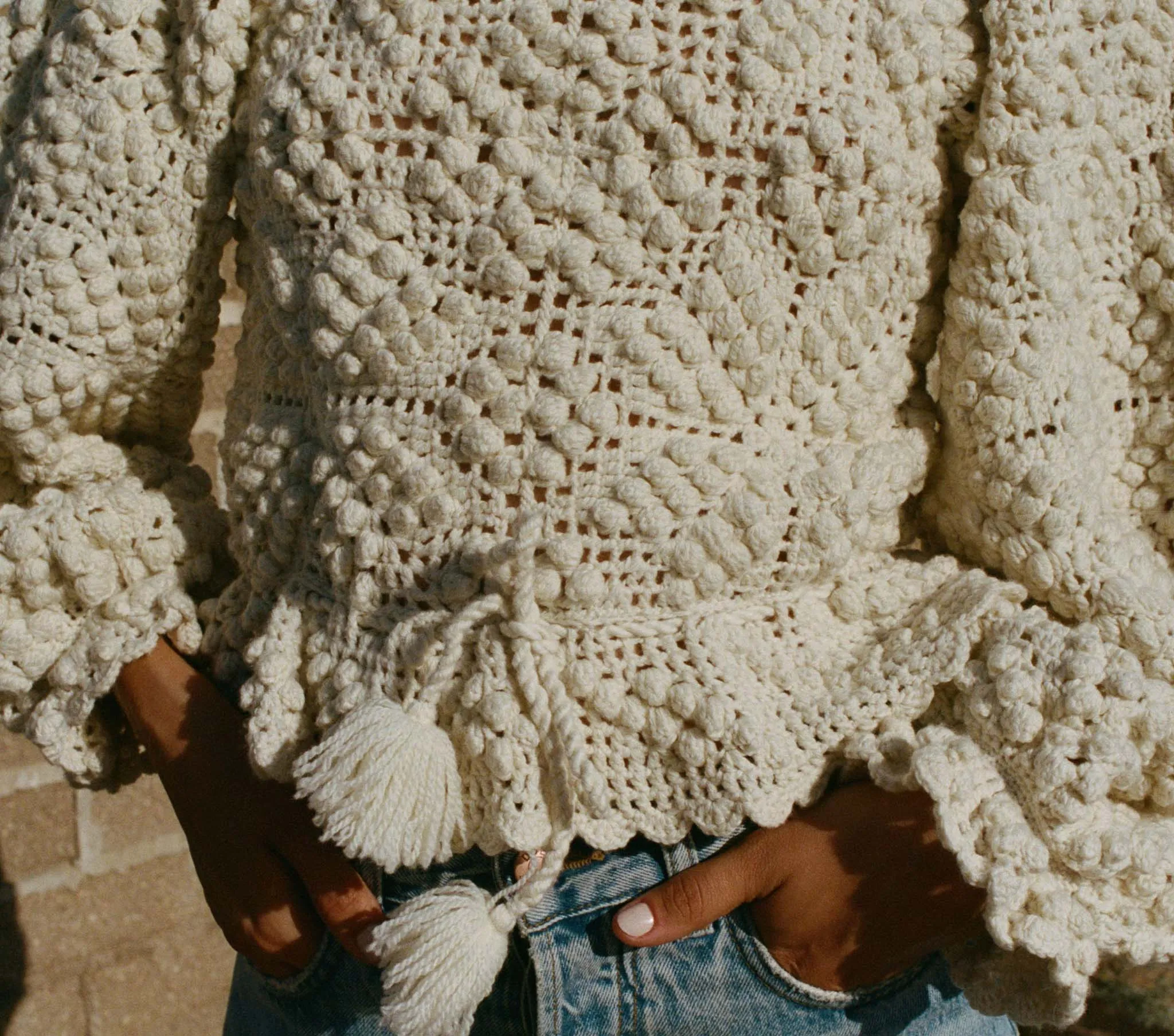 HMD -- MADDALENA PULLOVER -- WINTER WHEAT sold by Doen product image thumbnail 3