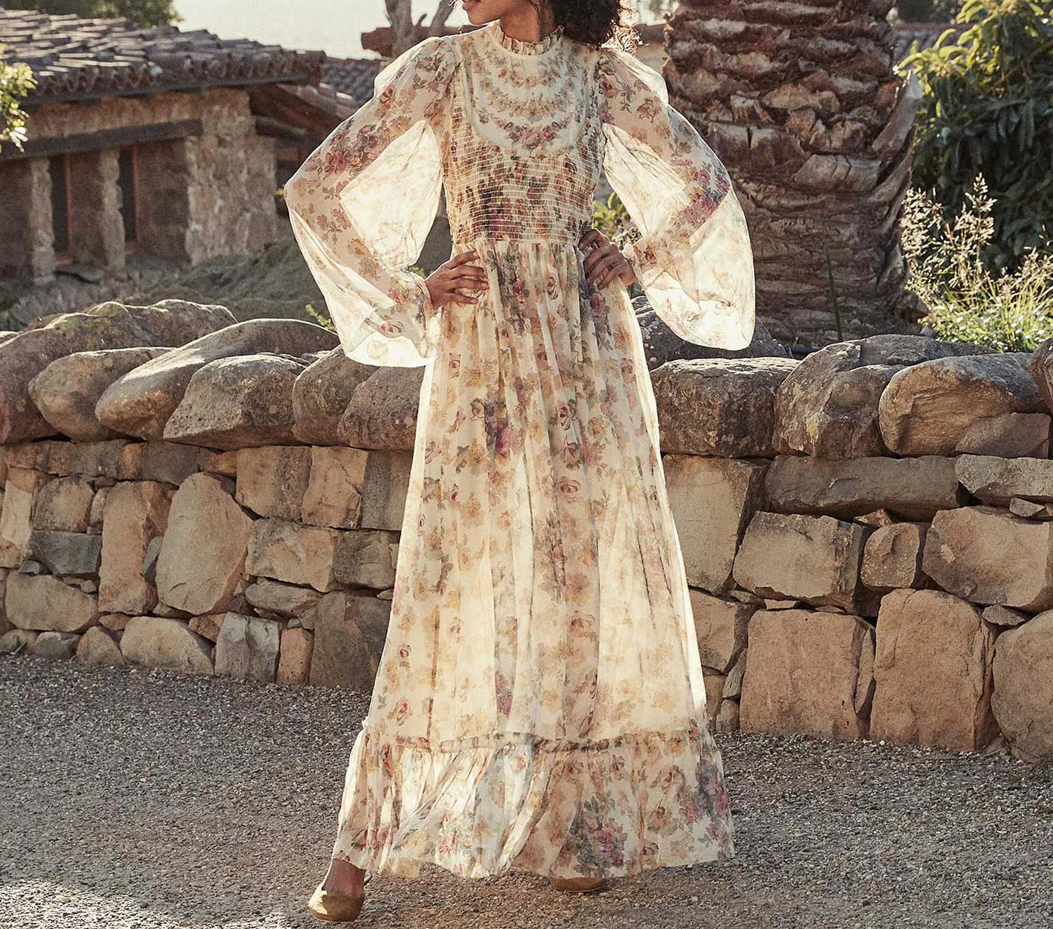 HMD -- TIARELLA DRESS -- ANTIQUE FLORAL sold by Doen