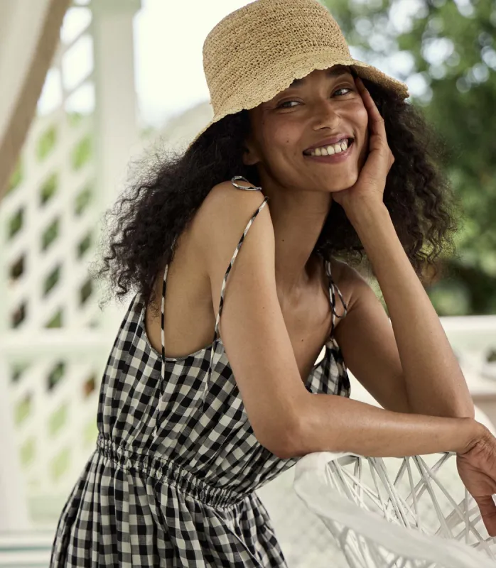 BALLOU HAT -- NATURAL RAFFIA sold by Doen