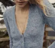 CHANDEL CARDIGAN -- AZURE sold by Doen