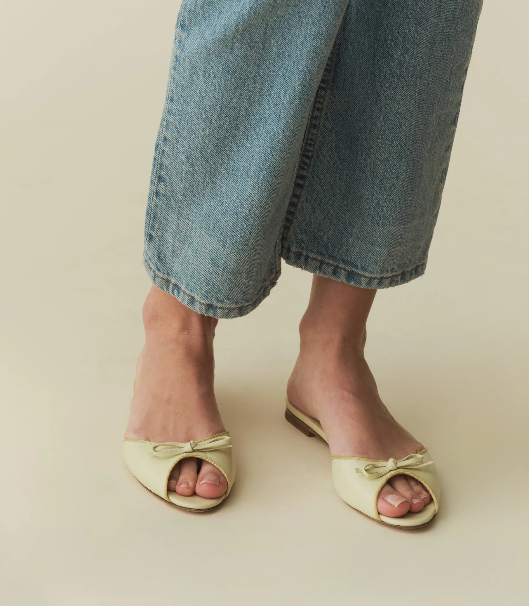 RAPALLO SLIDE -- LEMON CHIFFON NAPPA sold by Doen product image thumbnail 2