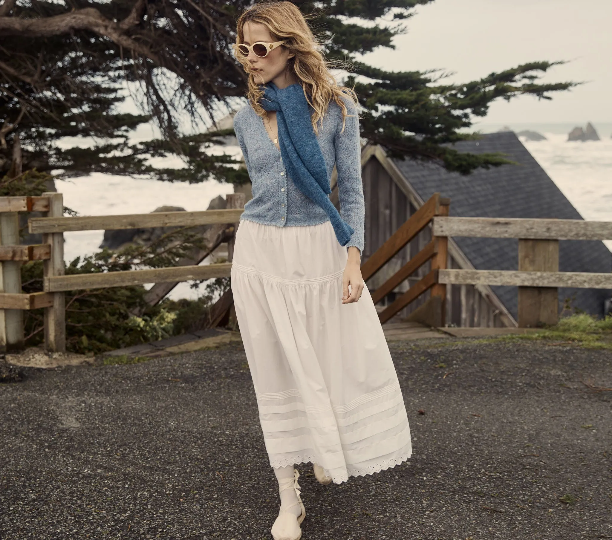 CHANDEL CARDIGAN -- AZURE sold by Doen product image thumbnail 2