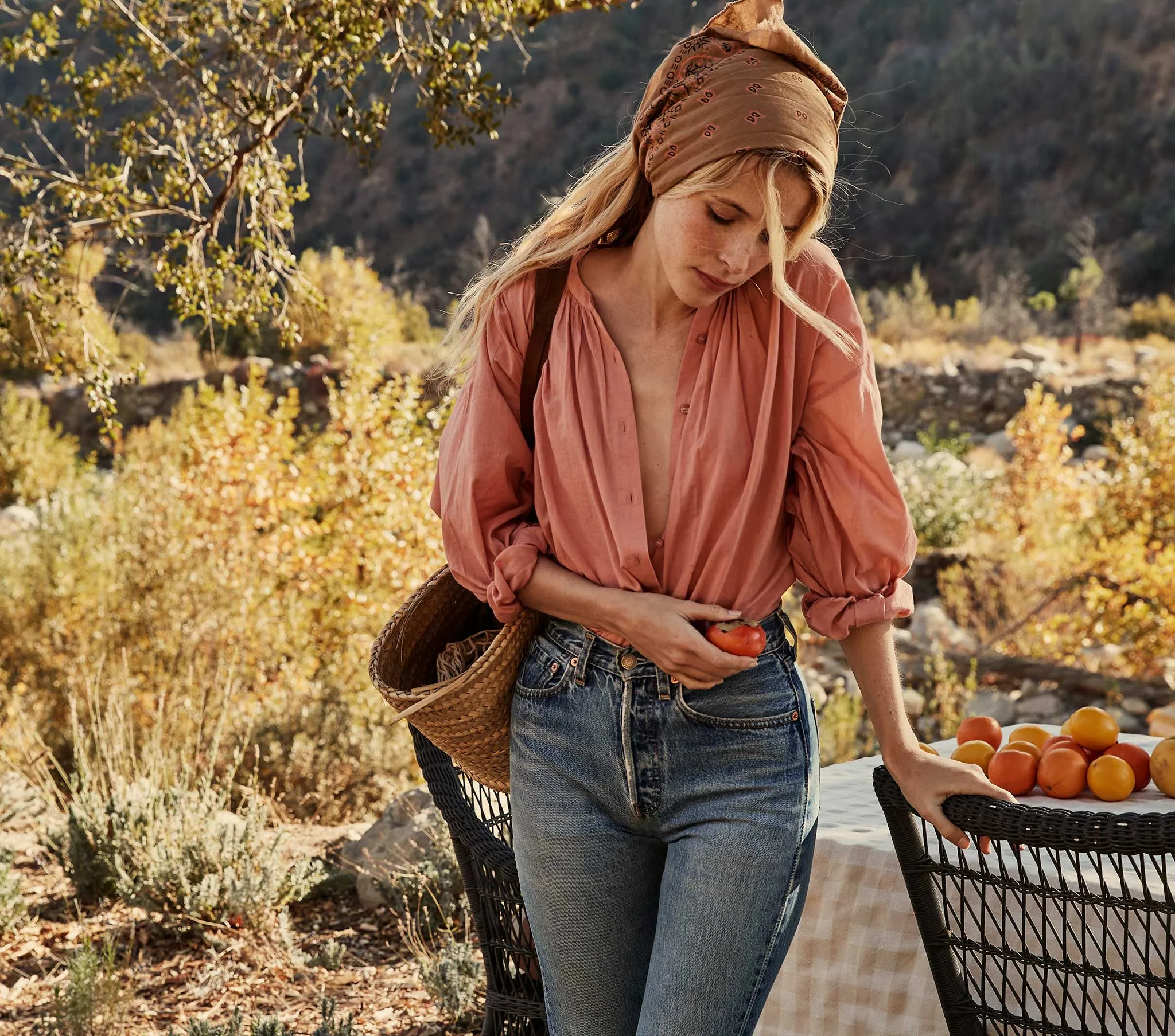 HMD -- THE JANE BLOUSE -- PETAL sold by Doen product image thumbnail 2