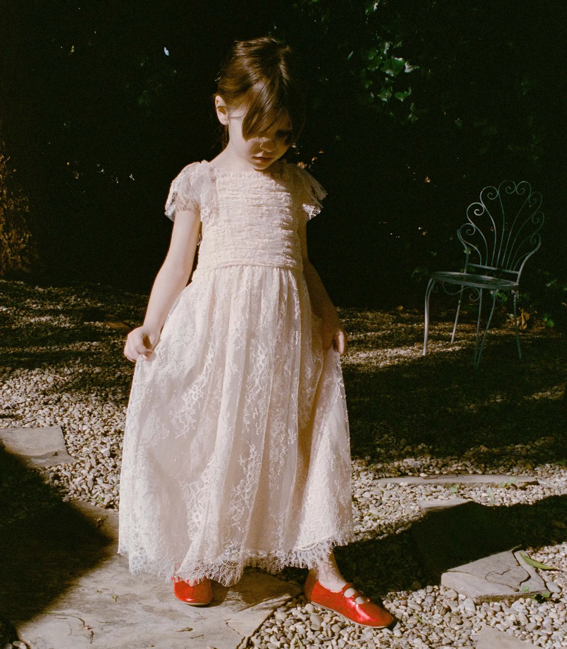 FLOWER DRESS -- PETUNIA PINK LACE sold by Doen