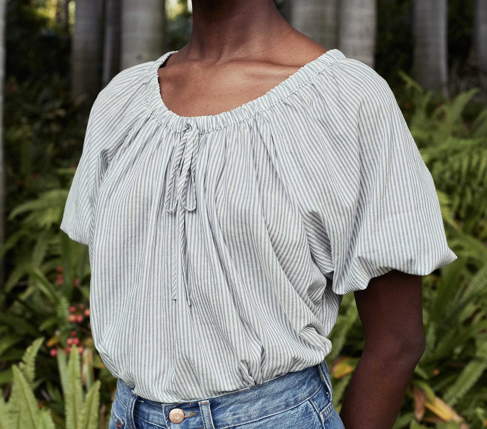 HMD -- SIA TOP -- SAVOIE STRIPE sold by Doen product image thumbnail 4