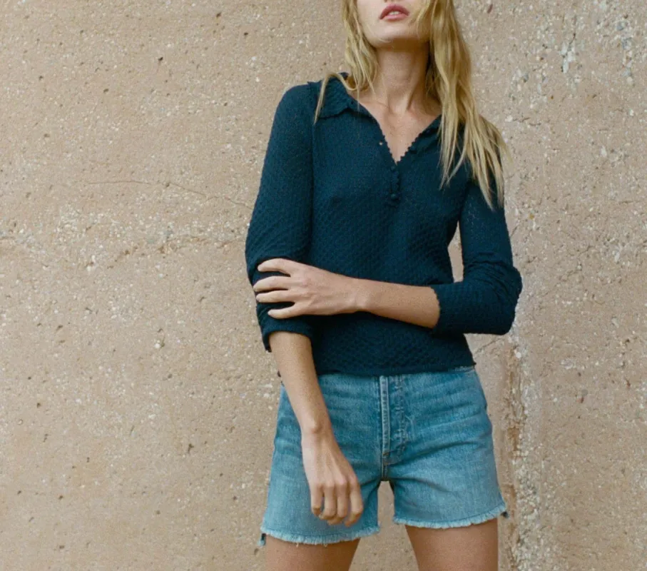 HMD -- SPERANZA HENLEY -- MIDNIGHT SAIL sold by Doen