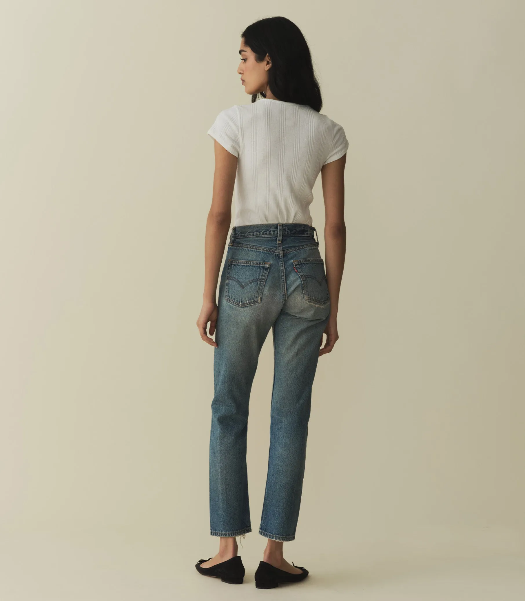 VIVI CASHMERE BLEND TEE -- SALT sold by Doen product image thumbnail 4