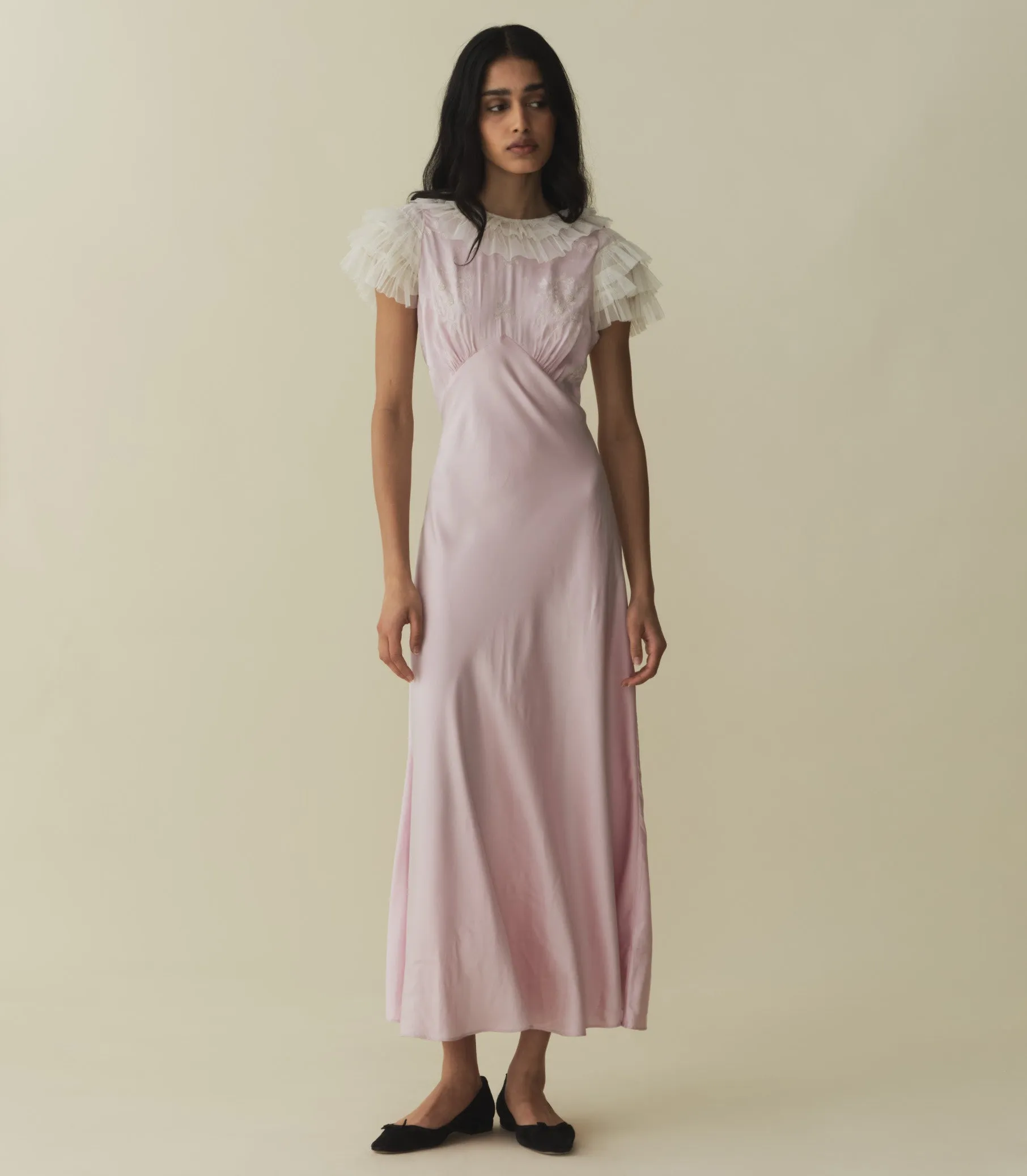 EVONNA DRESS -- PURPLE THISTLE sold by Doen