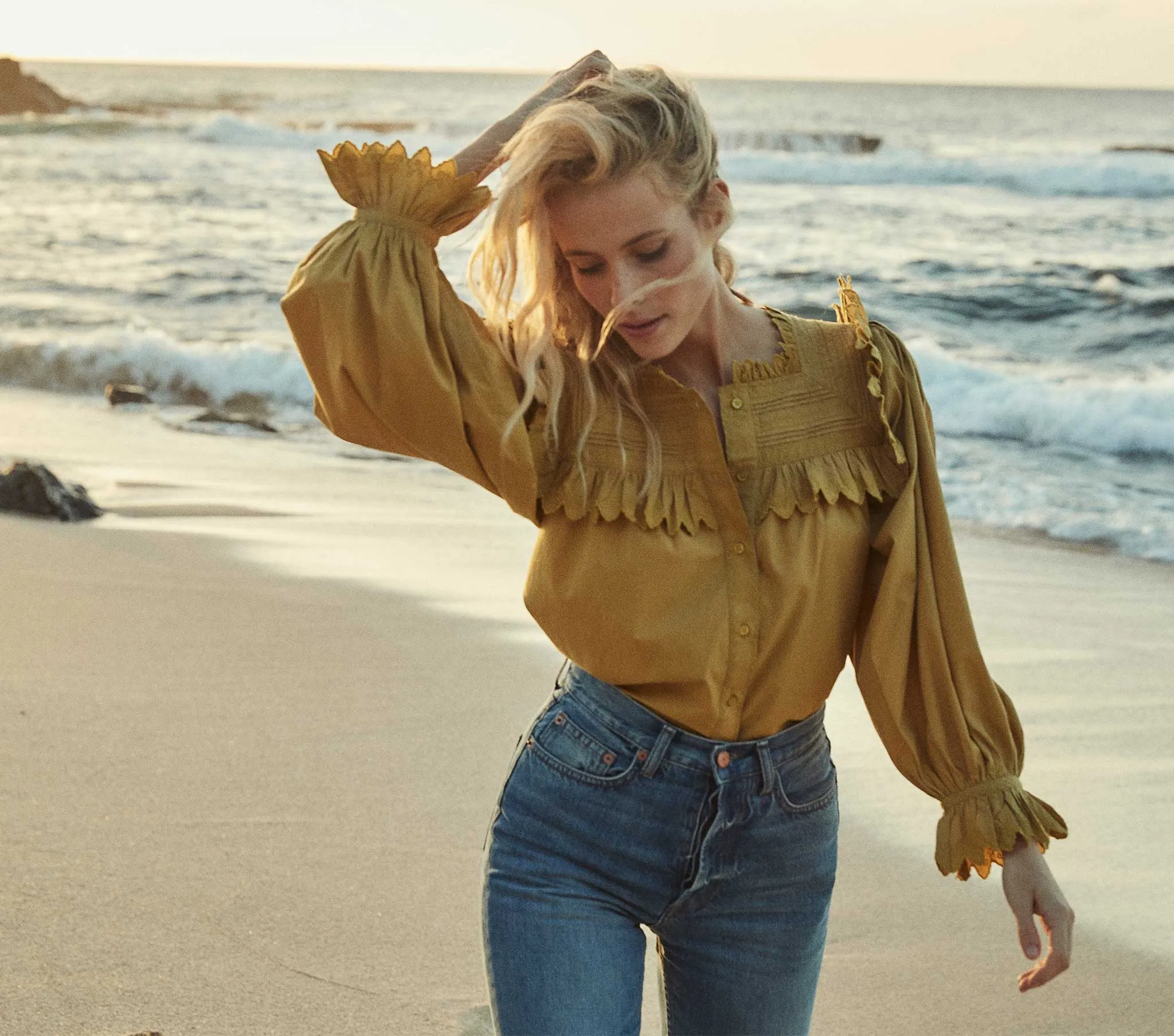 HMD -- CHAMBERY TOP -- OREGANO sold by Doen