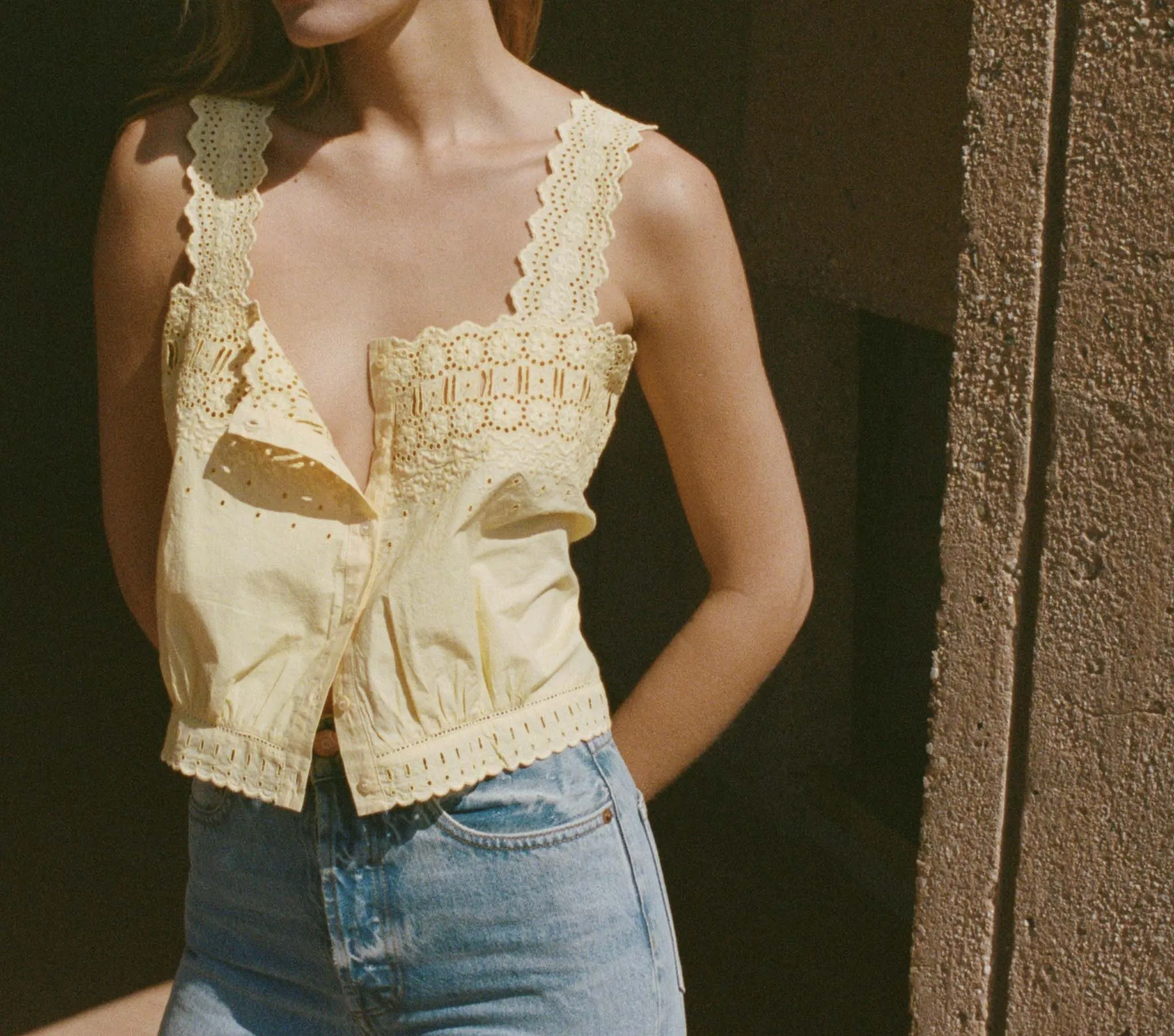 HMD -- ESTELLE TOP -- WILD HONEYSUCKLE sold by Doen product image thumbnail 2