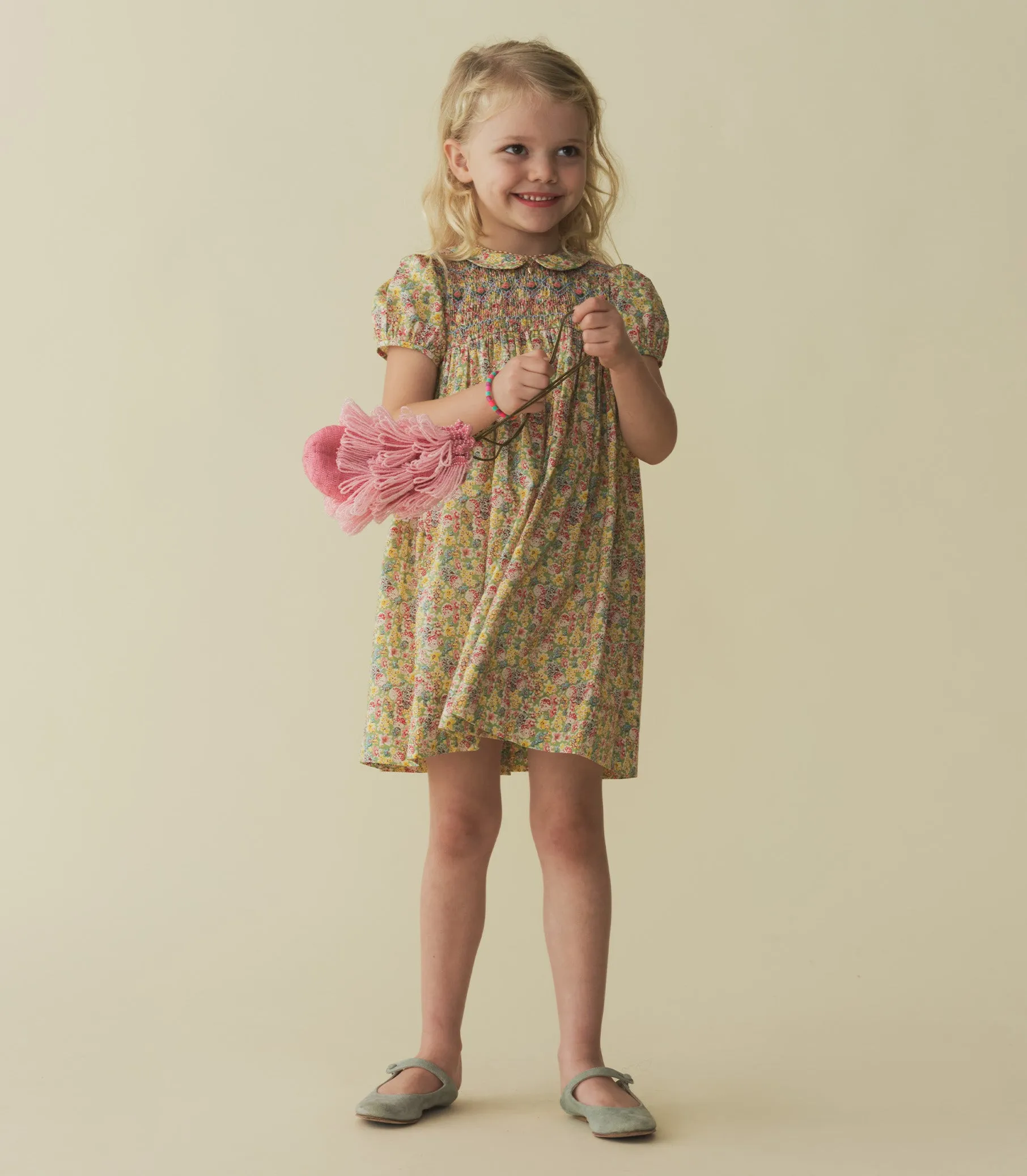 ROSETTE DRESS -- CHRYSANTHEMUM SKY FLORAL sold by Doen product image thumbnail 3