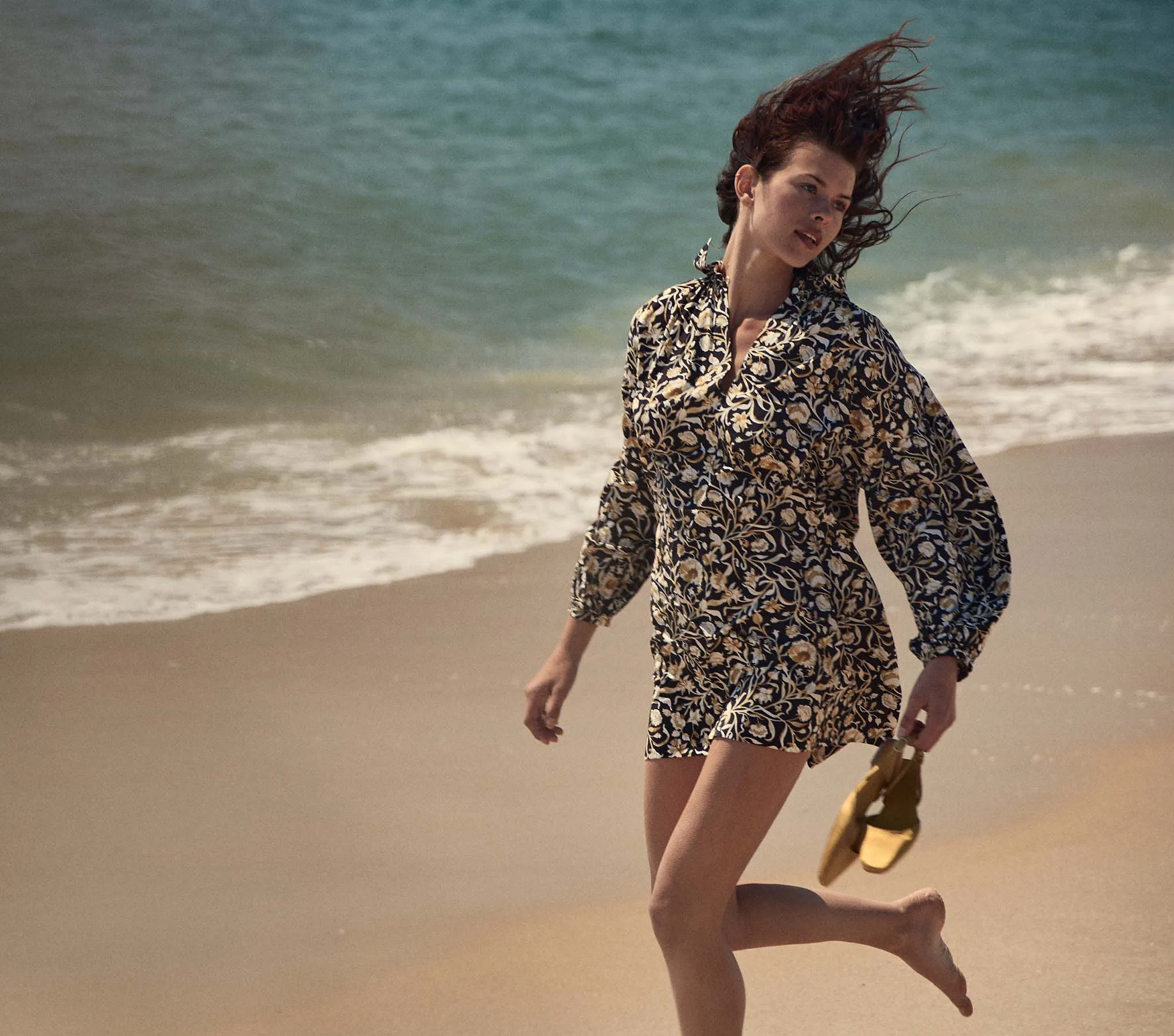 MARNE DRESS -- NOIR COLUMBIA STREET FLORAL sold by Doen product image thumbnail 4