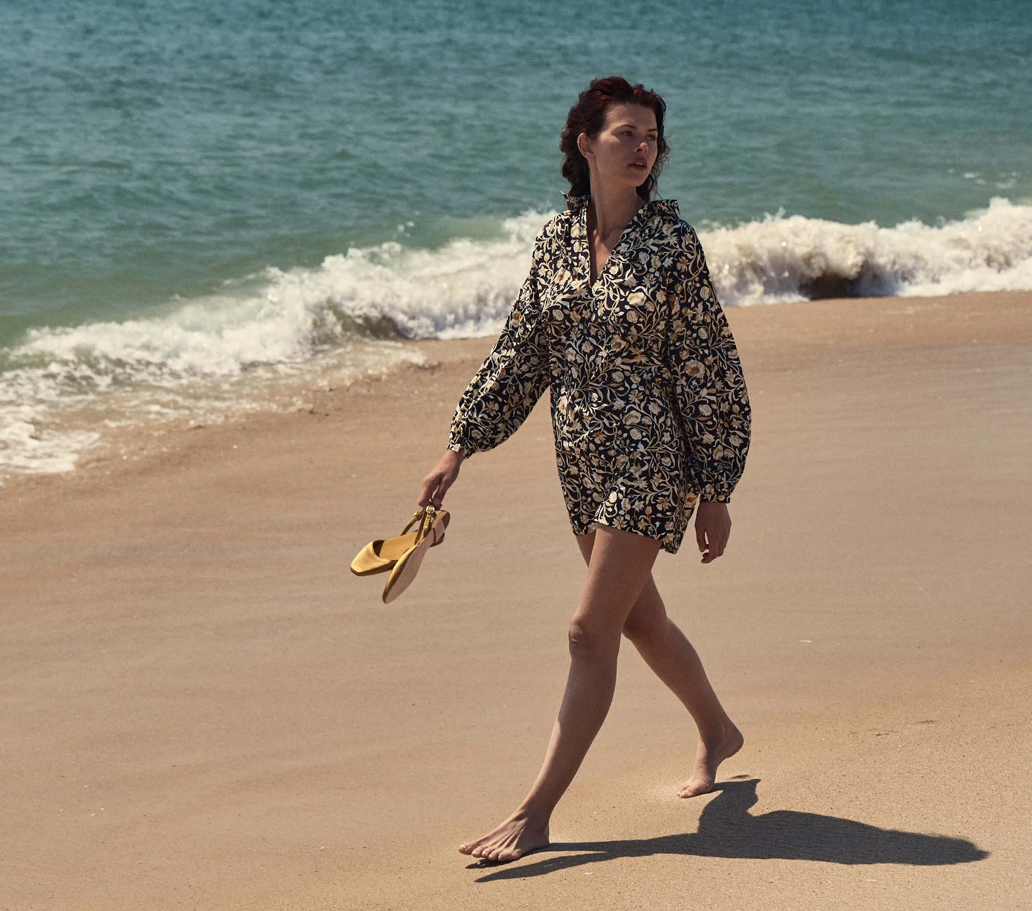 MARNE DRESS -- NOIR COLUMBIA STREET FLORAL sold by Doen product image thumbnail 3