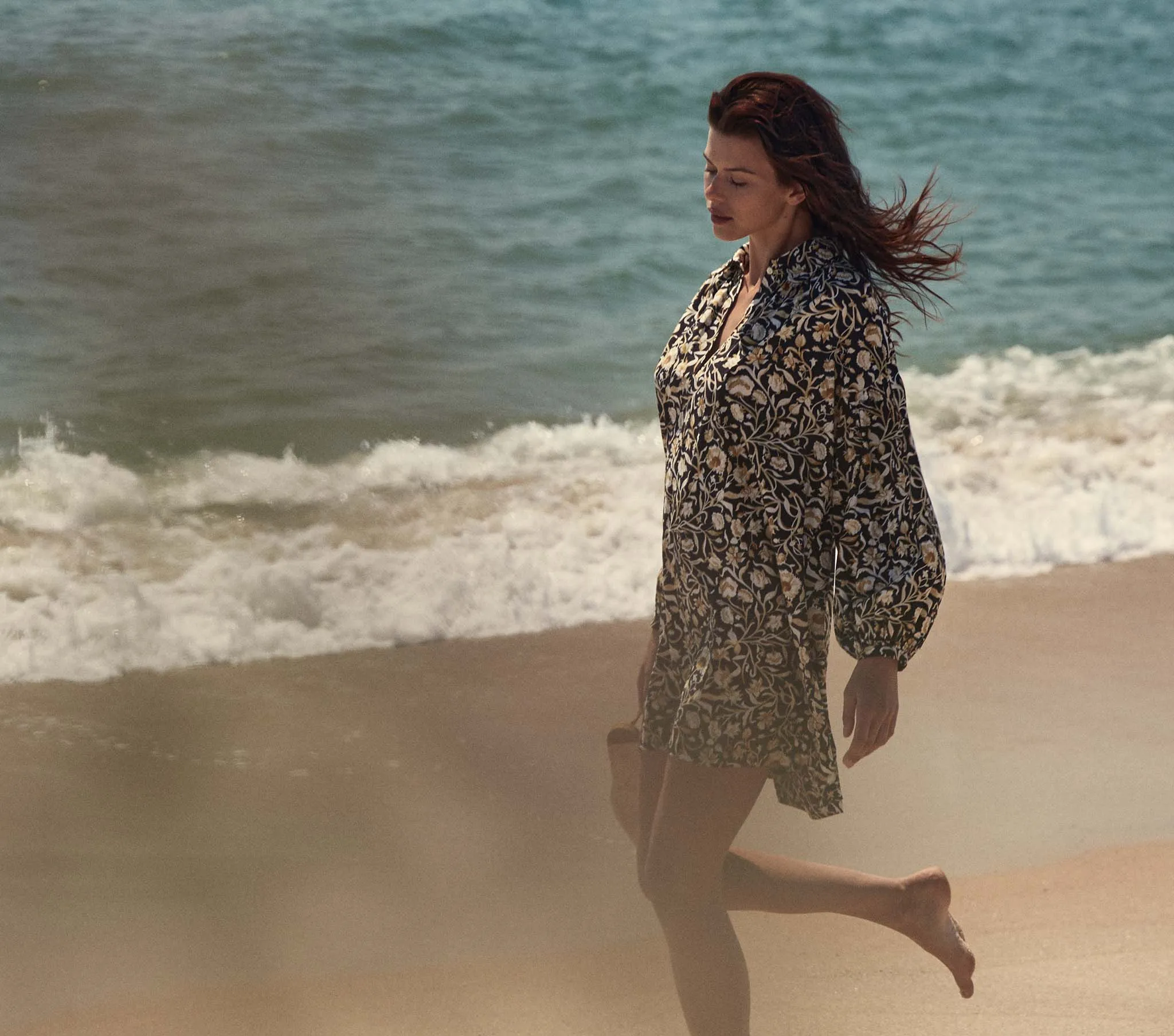 MARNE DRESS -- NOIR COLUMBIA STREET FLORAL sold by Doen product image thumbnail 5
