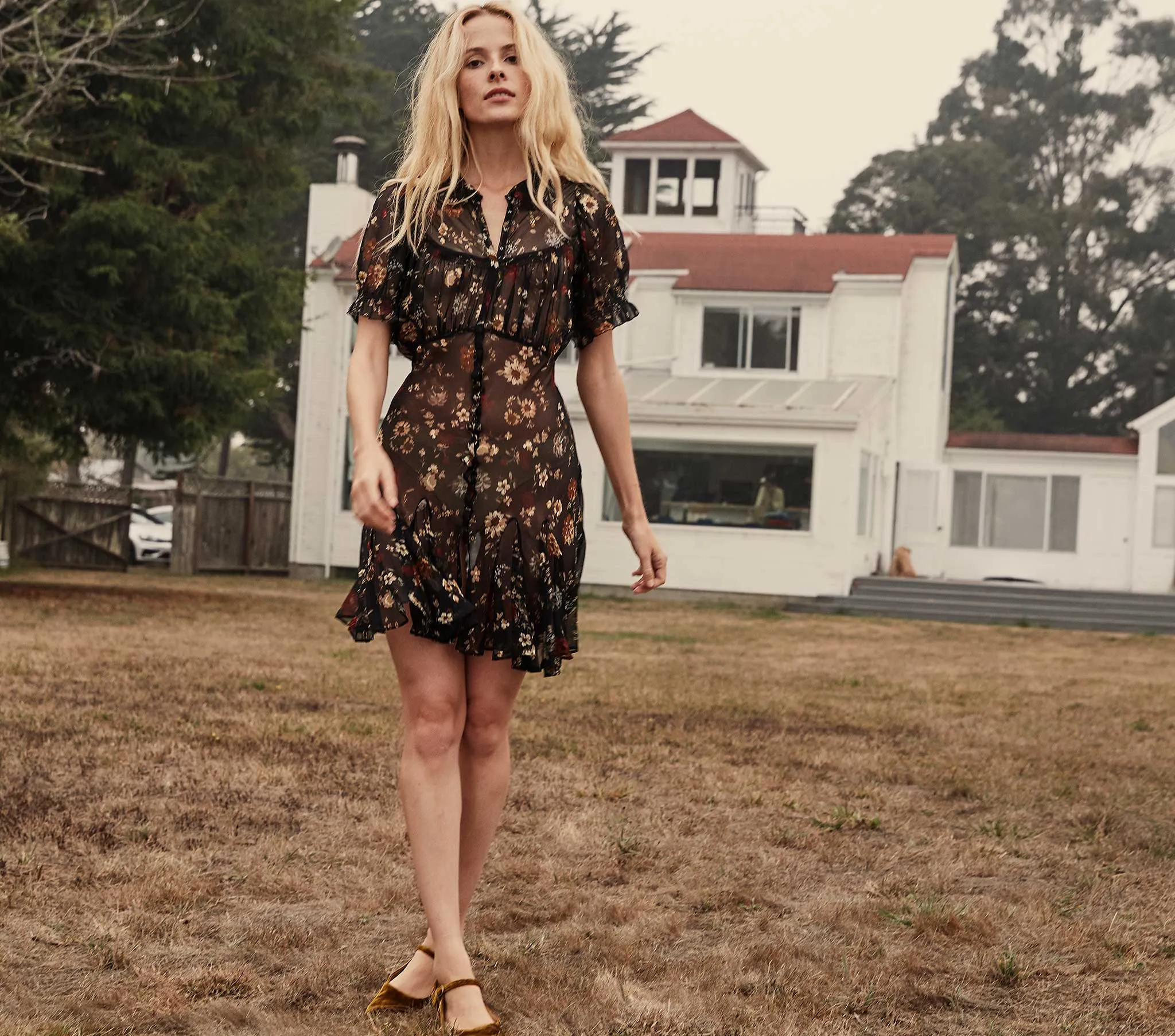 HMD -- MIRA DRESS -- CAMPAGNE FLORAL sold by Doen product image thumbnail 3