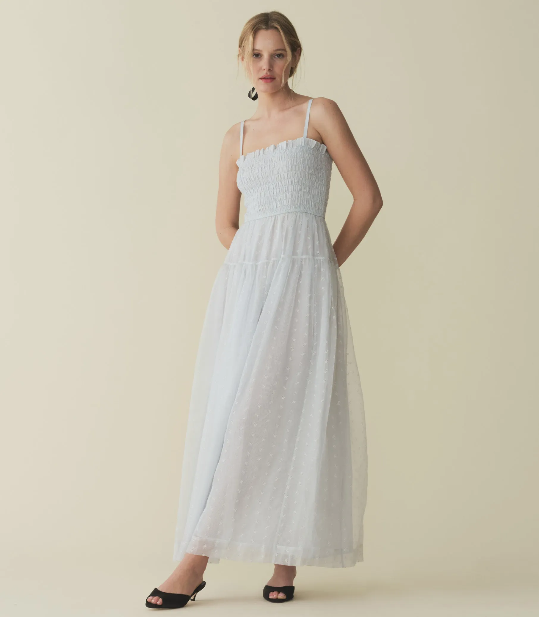 CARISTINA DRESS -- WHISPER BLUE sold by Doen product image thumbnail 4