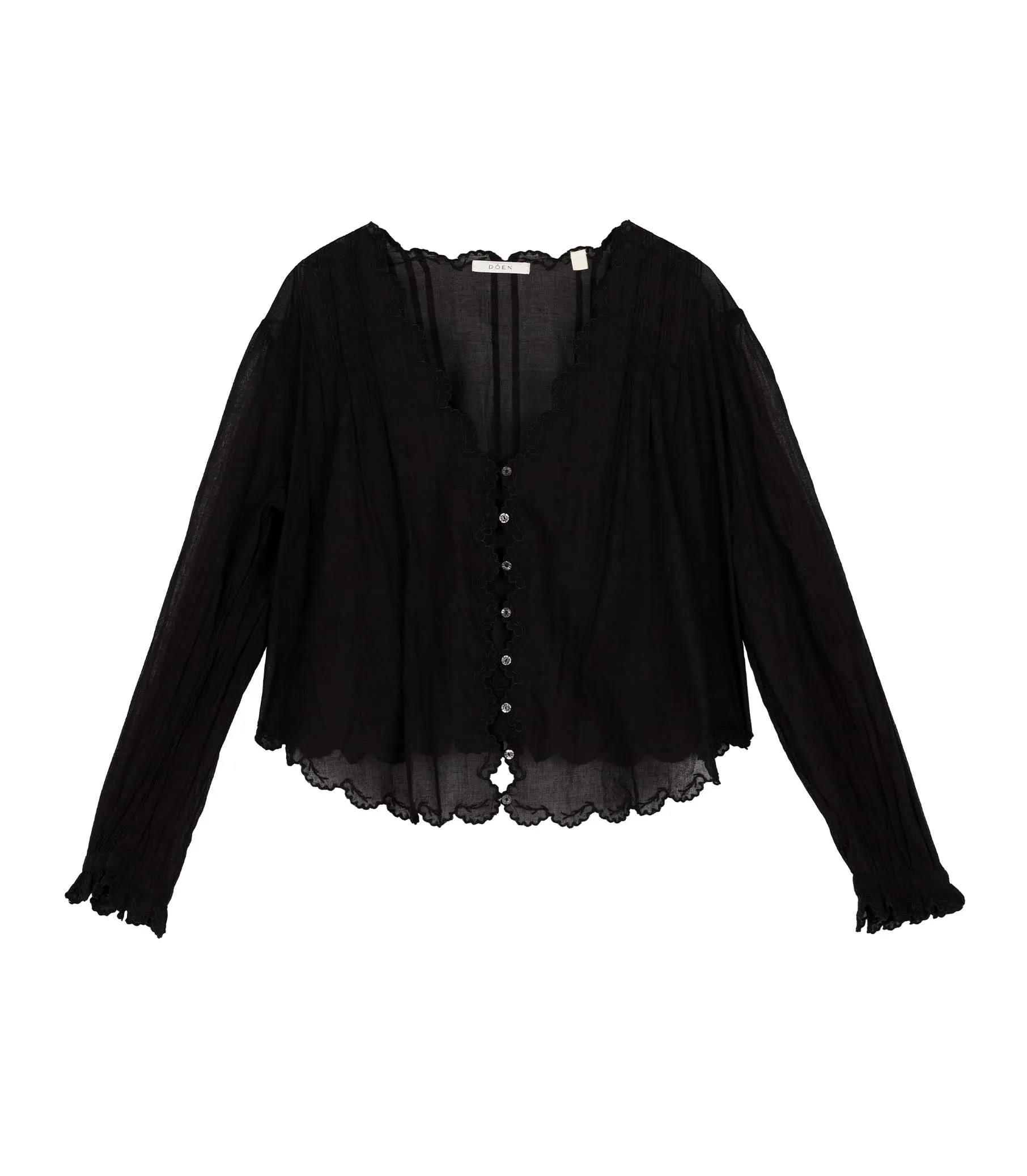 HMD -- ELAYNE TOP -- BLACK sold by Doen product image thumbnail 4