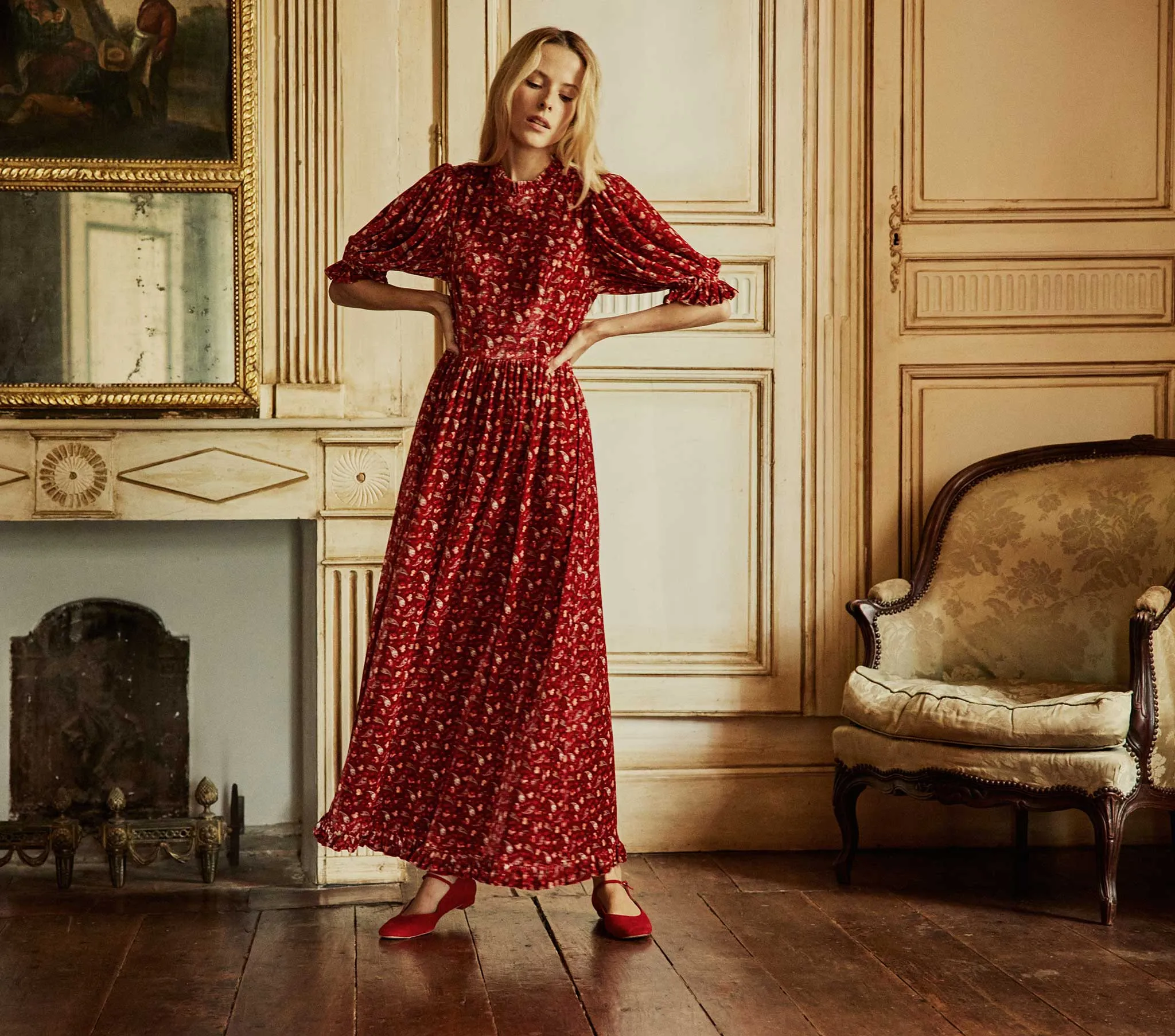 HMD -- TRIANON DRESS -- CANTERBURY PAISLEY sold by Doen product image thumbnail 2