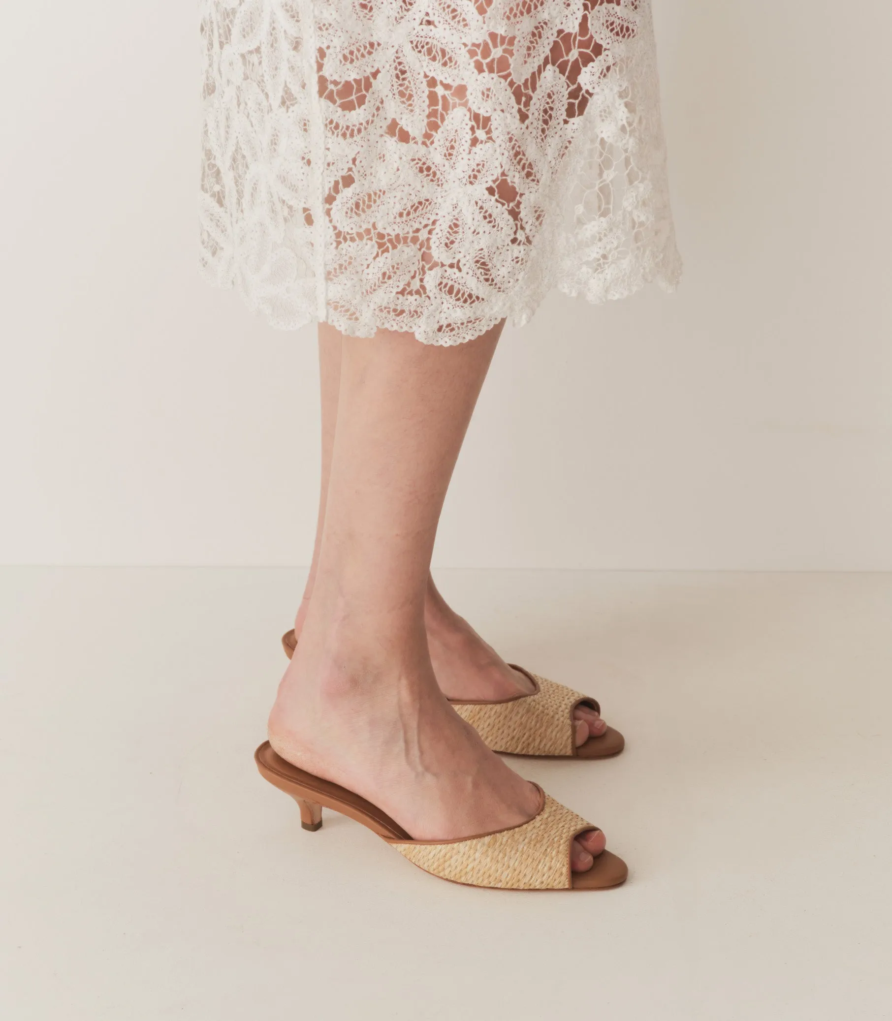 CALLIE MULE -- NATURAL RAFFIA sold by Doen