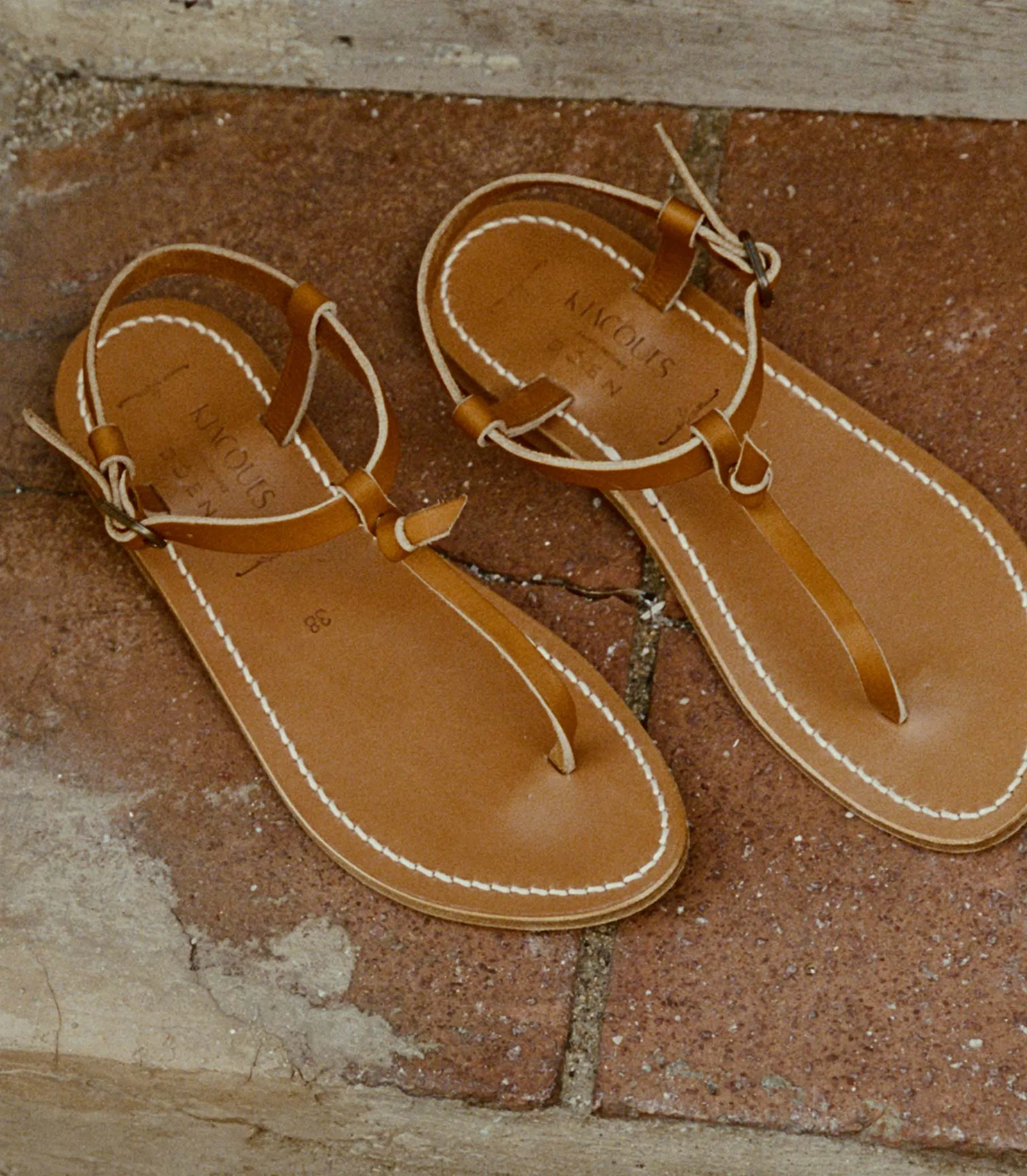DÔEN & K.JACQUES CÔTE SANDAL -- NATUREL sold by Doen product image thumbnail 3