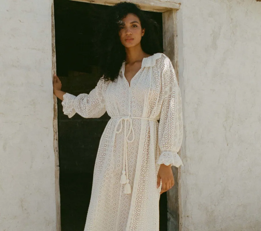 HMD -- PERSEPHONE DRESS -- MAGNOLIA sold by Doen