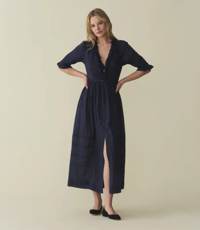 HMD -- ROSABELLA DRESS -- ADRIATIC sold by Doen