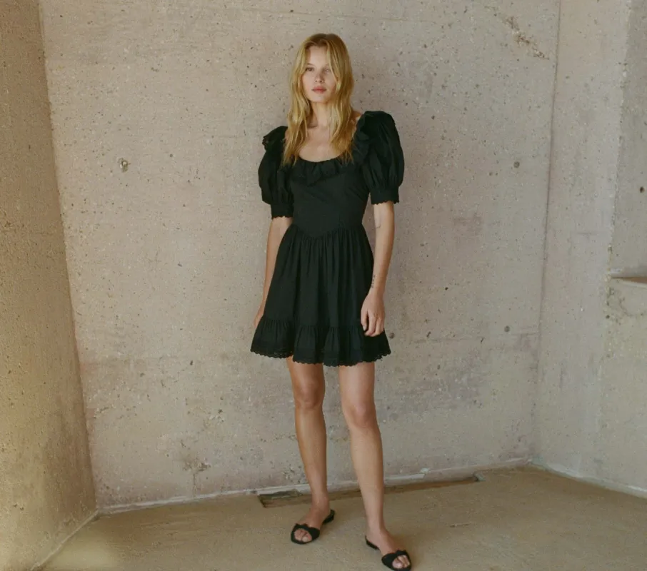 HMD -- WINNIE DRESS -- BLACK sold by Doen