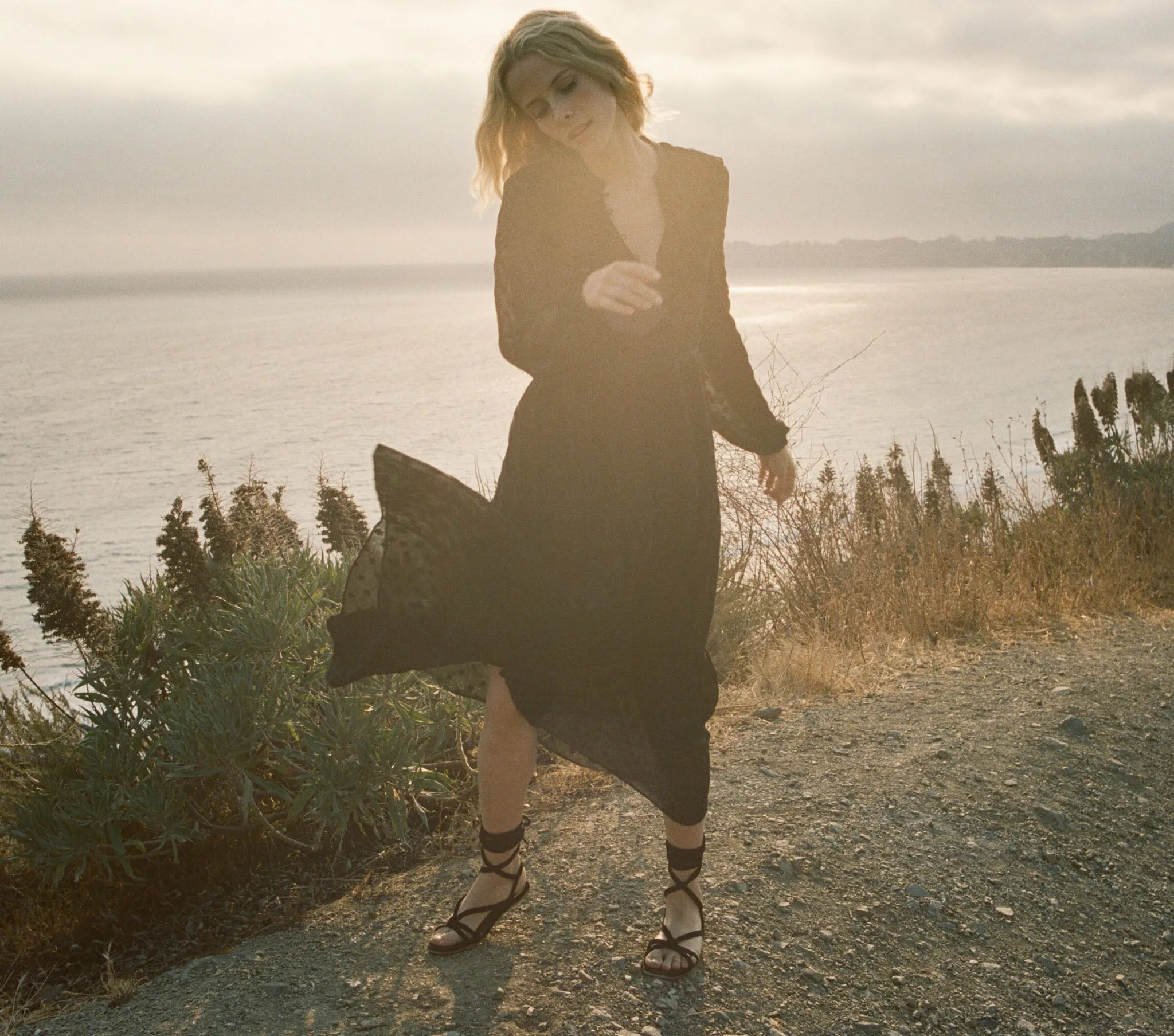 HMD -- FAYE DRESS -- BLACK sold by Doen product image thumbnail 3