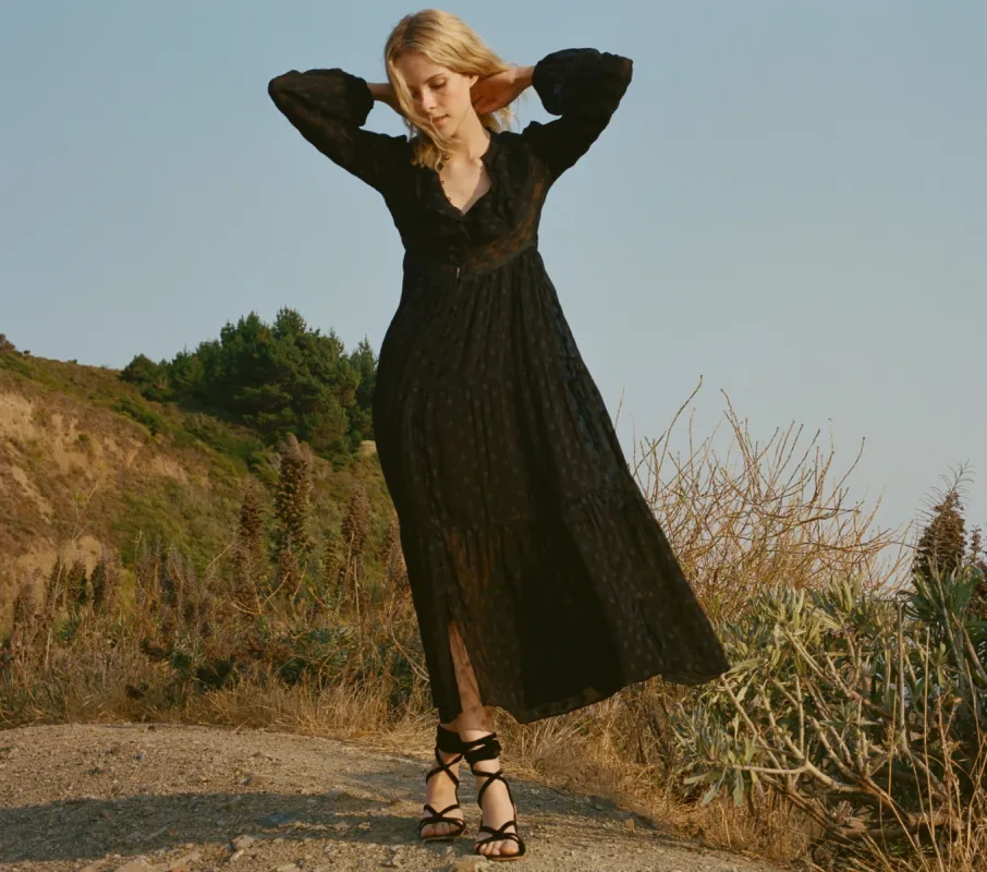 HMD -- FAYE DRESS -- BLACK sold by Doen