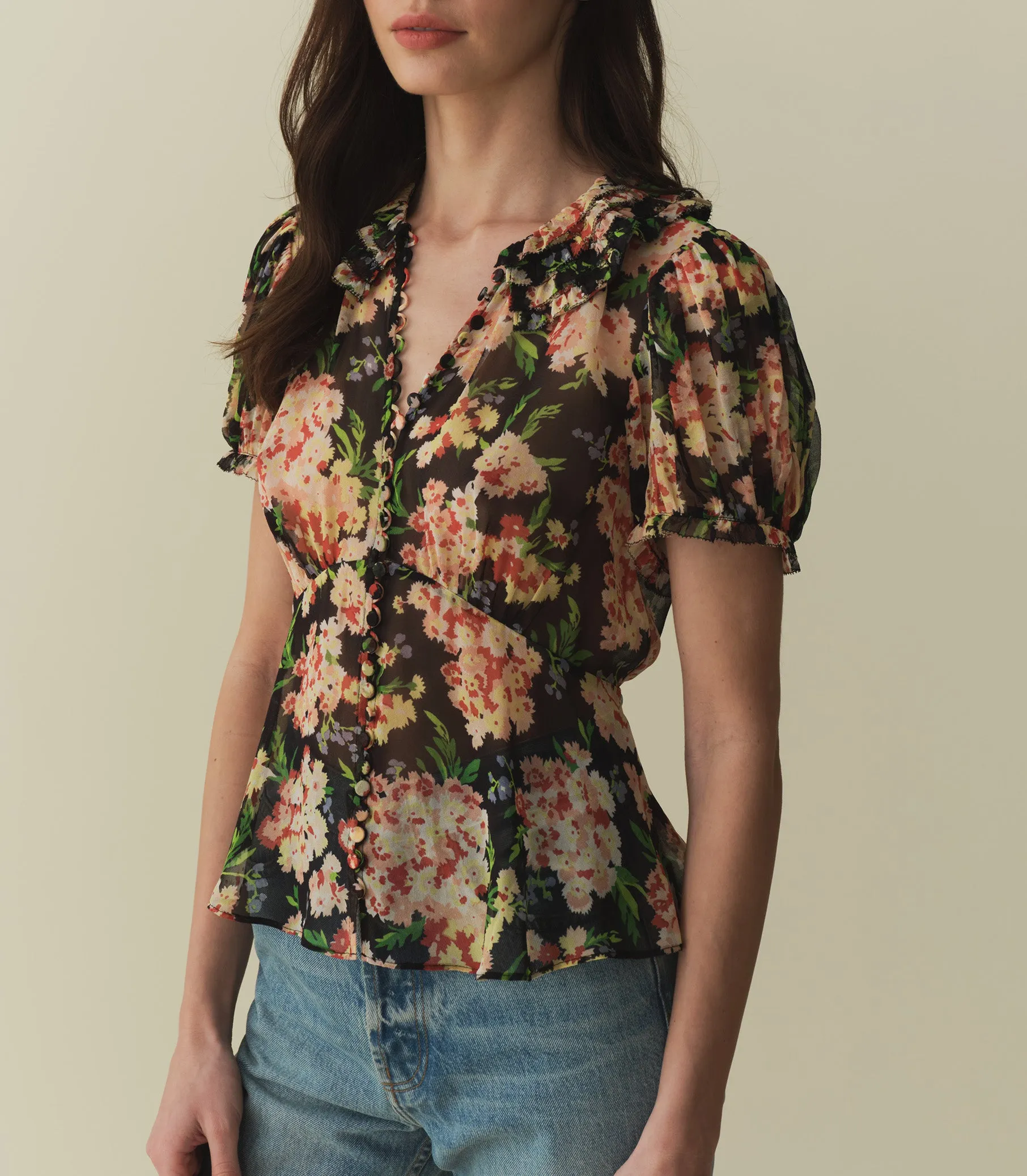 Apolina｜meera blouse almond APOLINA MEERA BLOUSE (almond) - SEN_TO_SENCE