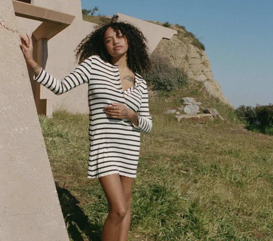HMD -- COMO DRESS -- MARINA SAN SIMEON STRIPE sold by Doen