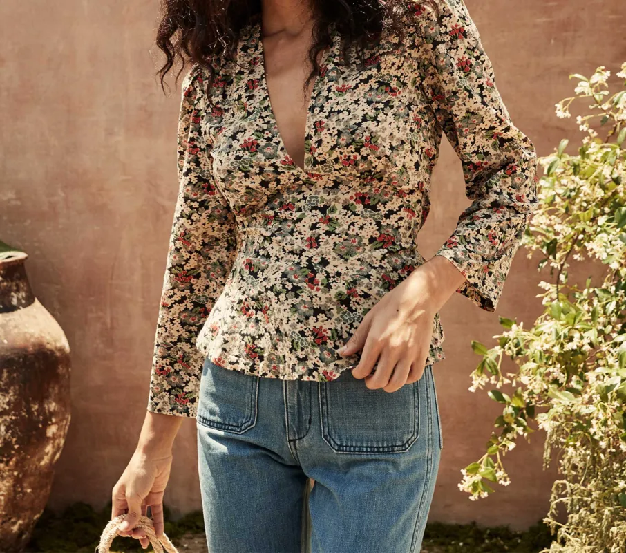 HMD -- SOLSTICE TOP -- SISSINGHURST FLORAL PRINT made by Doen